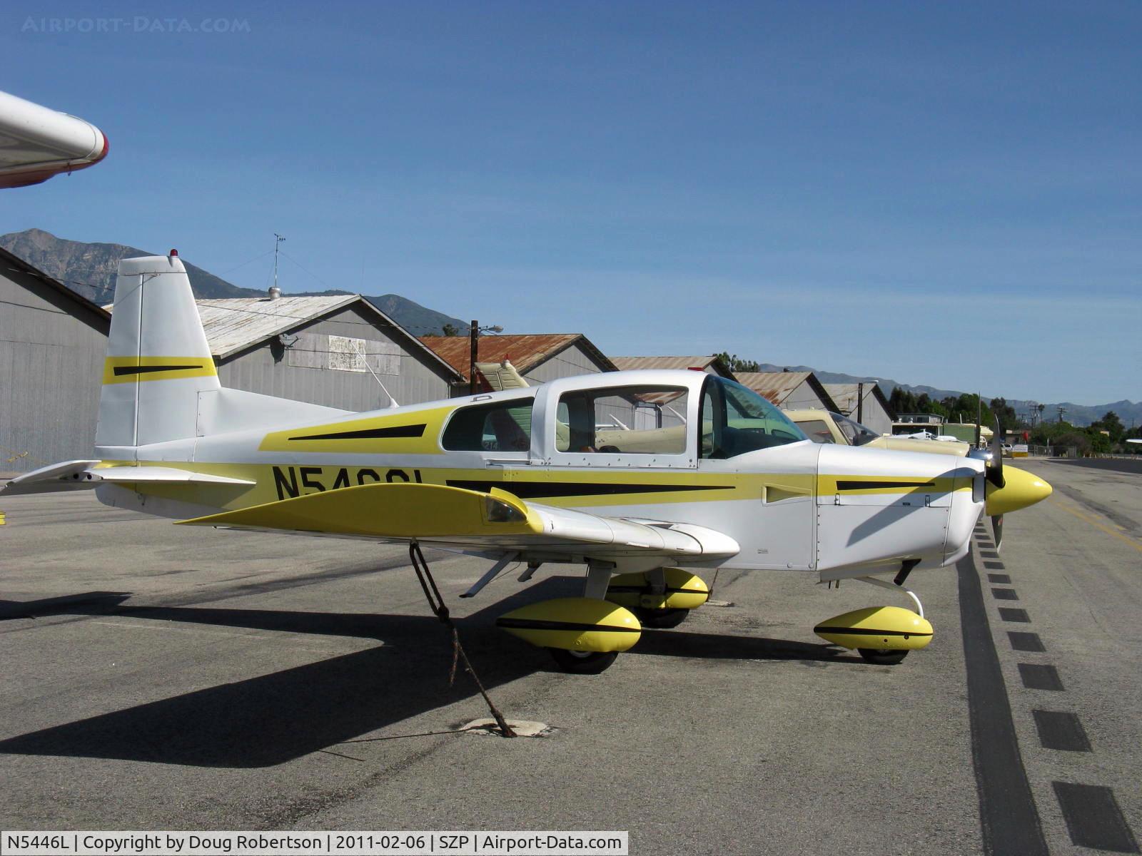 N5446L, 1973 Grumman American AA-5 Traveler C/N AA5-0346, 1973 Grumman American AA-5 TRAVELER, Lycoming O-320-E2G 150 Hp