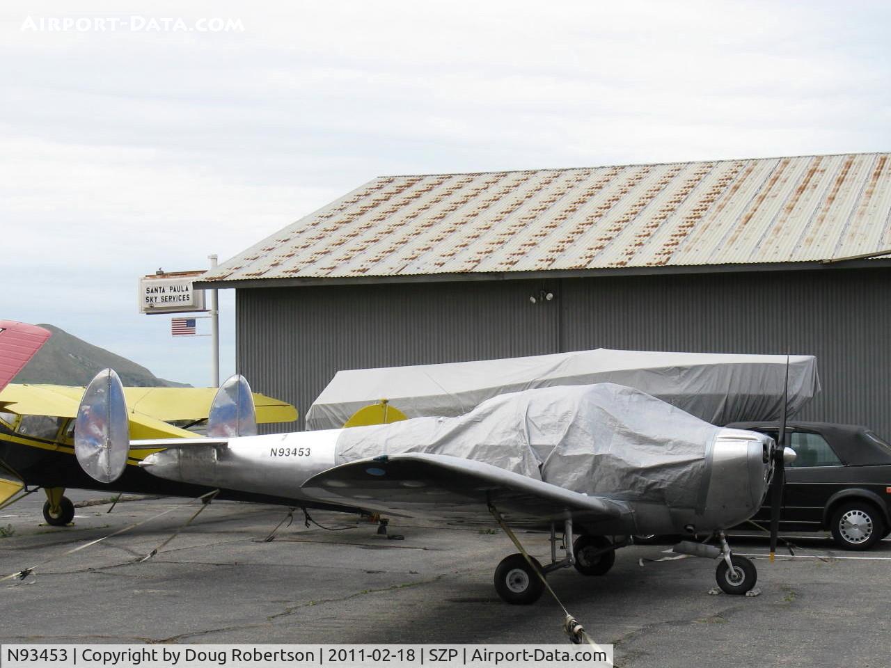 N93453, 1946 Erco 415C Ercoupe C/N 776, 1946 ERCO Ercoupe 415-C Continental A&C75 75 Hp, in rebuild