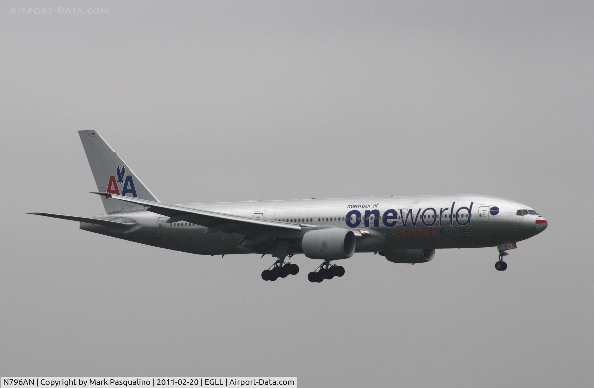 N796AN, 2000 Boeing 777-223 C/N 30796, Boeing 777-200