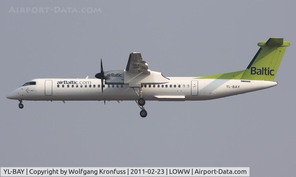 YL-BAY, 2010 De Havilland Canada DHC-8-402Q Dash 8 C/N 4331, Air Baltic