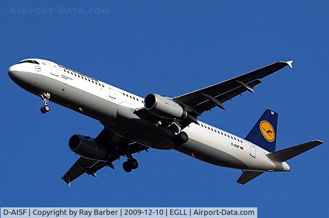 D-AISF, 2000 Airbus A321-231 C/N 1260, Airbus 321-231 [1260] (Lufthansa) Home~G 10/12/2009