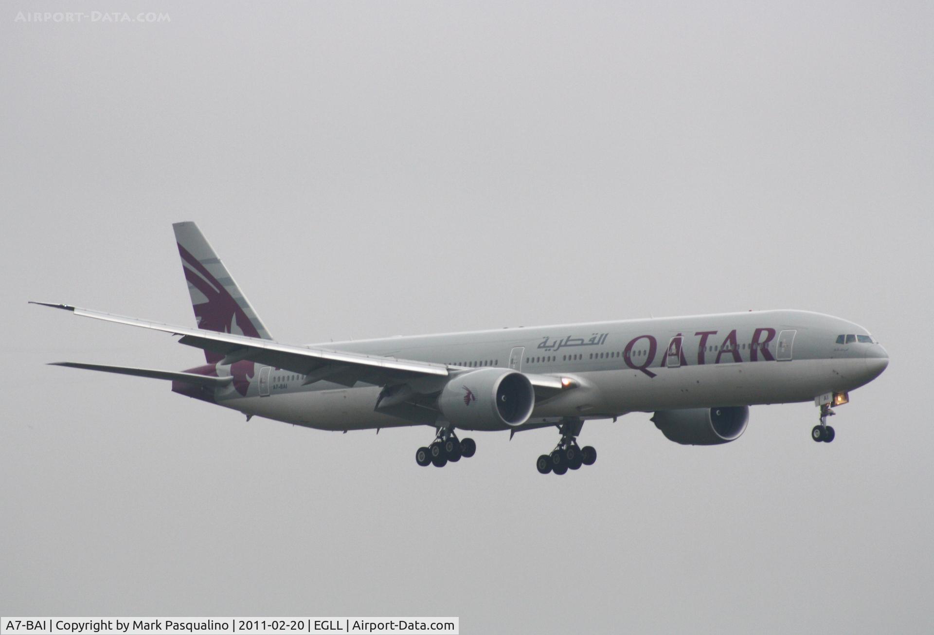 A7-BAI, 2008 Boeing 777-3DZ/ER C/N 36095, Boeing 777-300ER