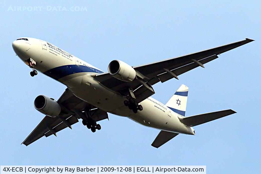4X-ECB, 2001 Boeing 777-258/ER C/N 30832, Boeing 777-258ER [30832] (El Al-Israel Airlines) Home~G 08/12/2009