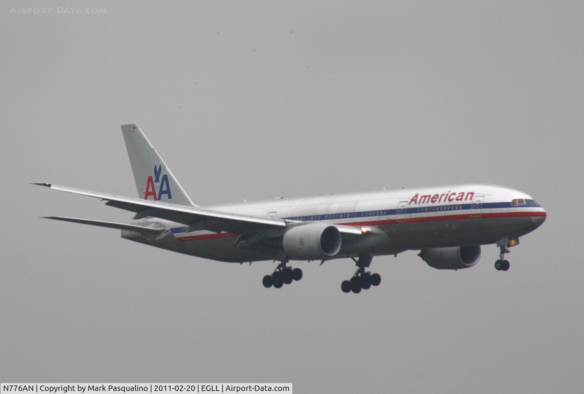 N776AN, 1999 Boeing 777-223 C/N 29582, Boeing 777-200