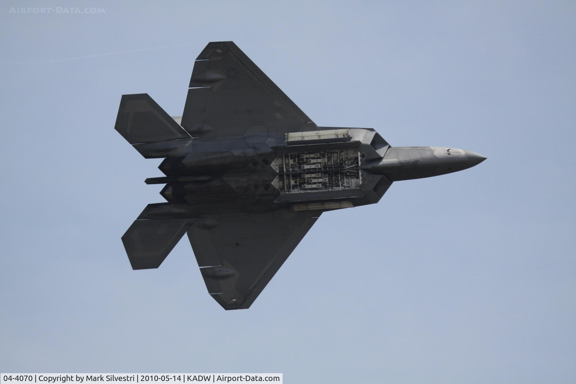 04-4070, Lockheed Martin F-22A Raptor C/N 4070, Joint Base Andrews 2010