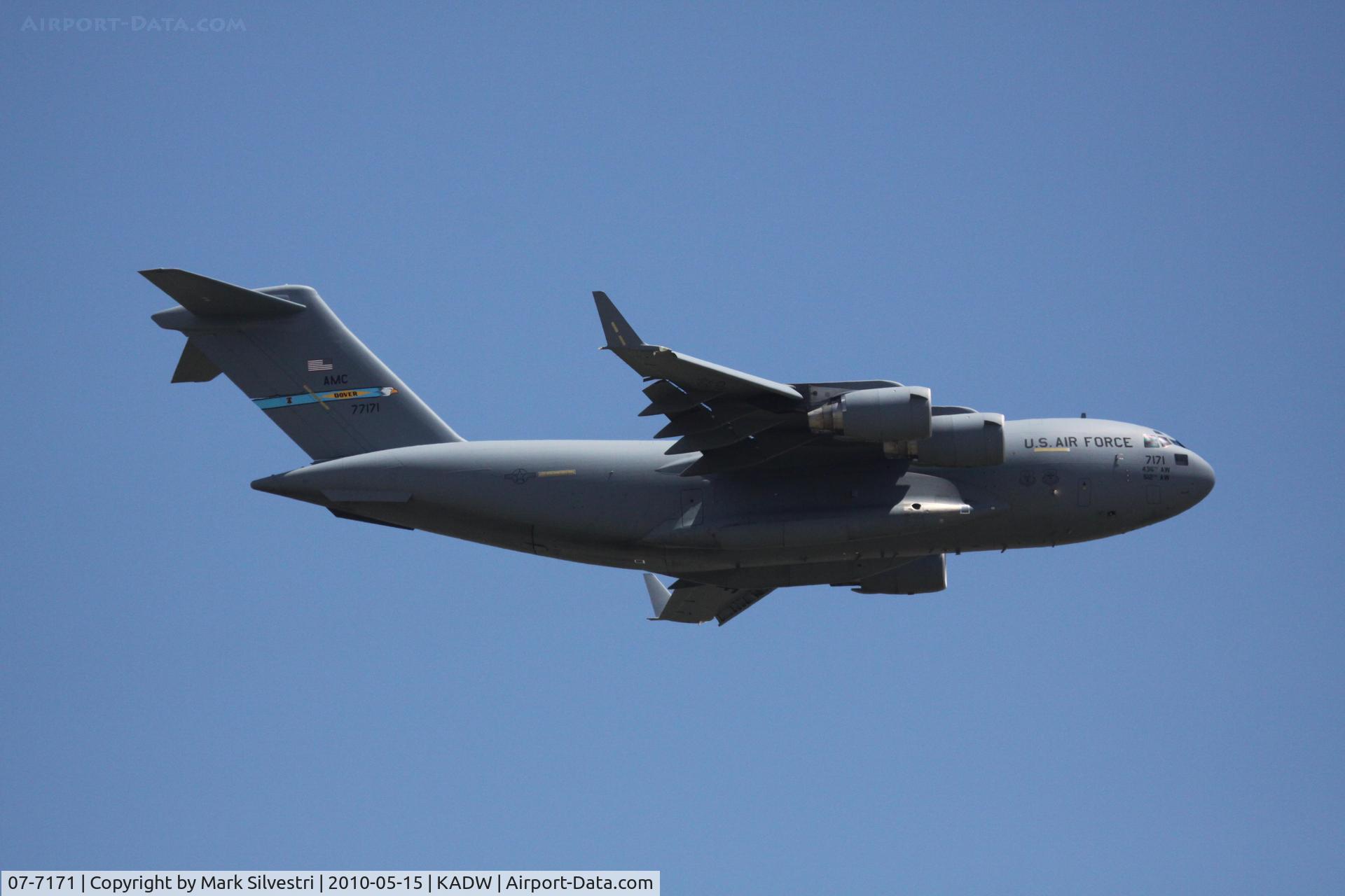 07-7171, Boeing C-17A Globemaster III C/N F-182/P-171, Joint Base Andrews 2010