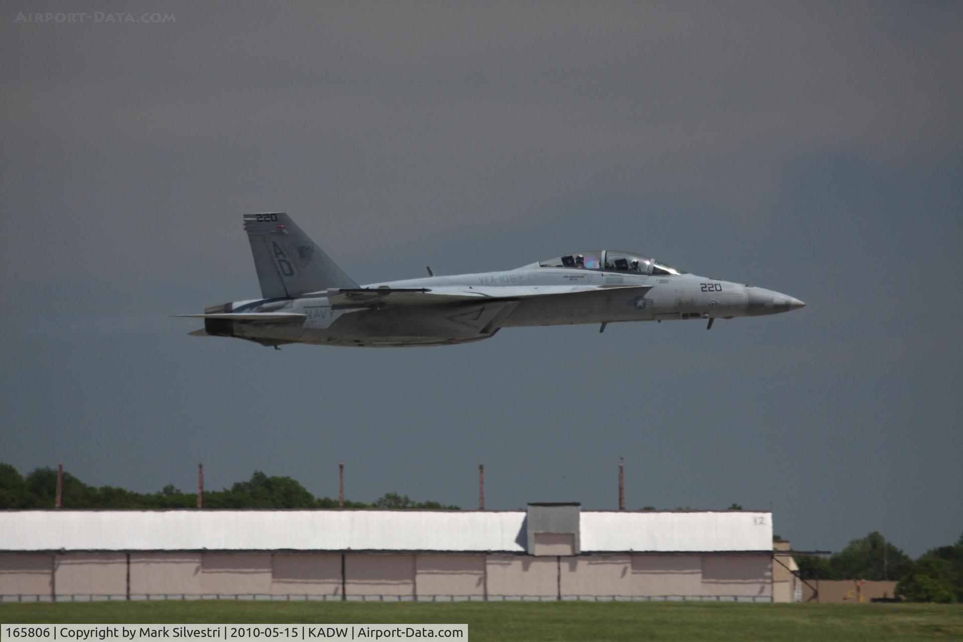 165806, Boeing F/A-18F Super Hornet C/N 1543/F032, Joint Base Andrews 2010