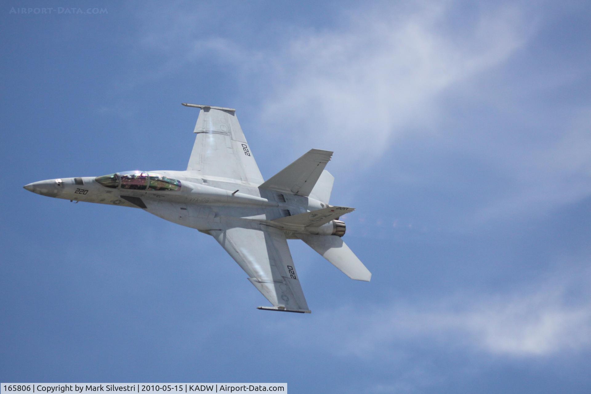 165806, Boeing F/A-18F Super Hornet C/N 1543/F032, Joint Base Andrews 2010