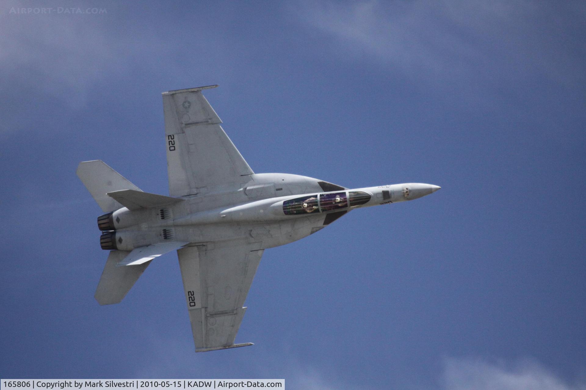 165806, Boeing F/A-18F Super Hornet C/N 1543/F032, Joint Base Andrews 2010