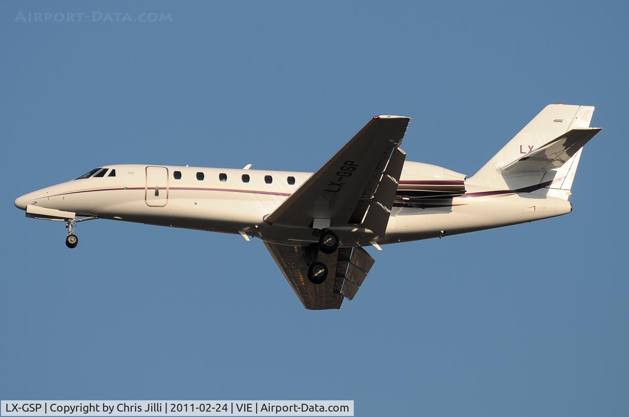 LX-GSP, 2010 Cessna 680 Citation Sovereign C/N 680-0302, Private