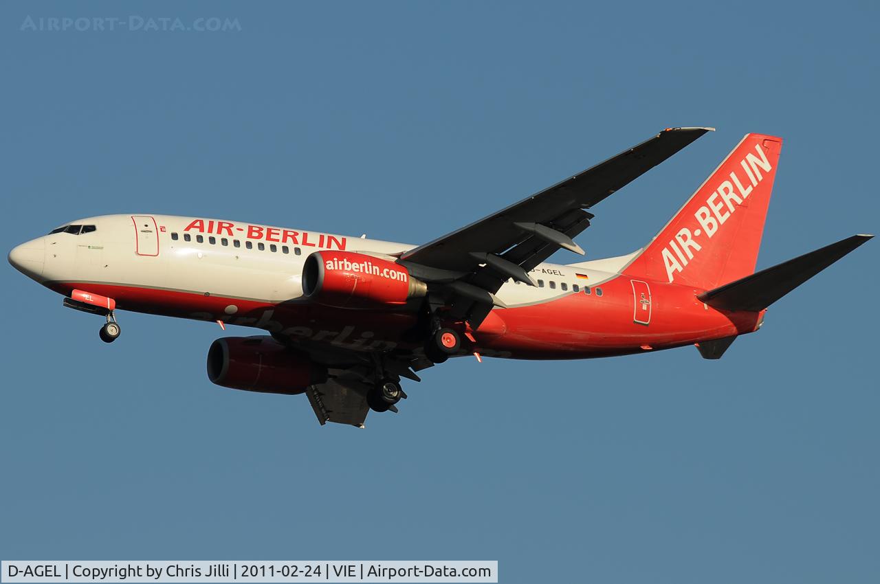 D-AGEL, 1997 Boeing 737-75B C/N 28110, BER