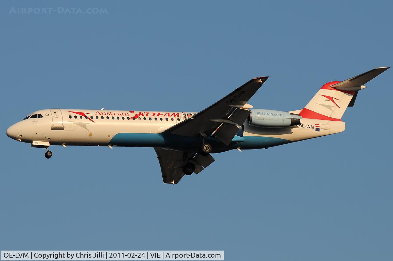 OE-LVM, 1991 Fokker F100 (F-28-0100) C/N 11361, SKI AUSTRIAN