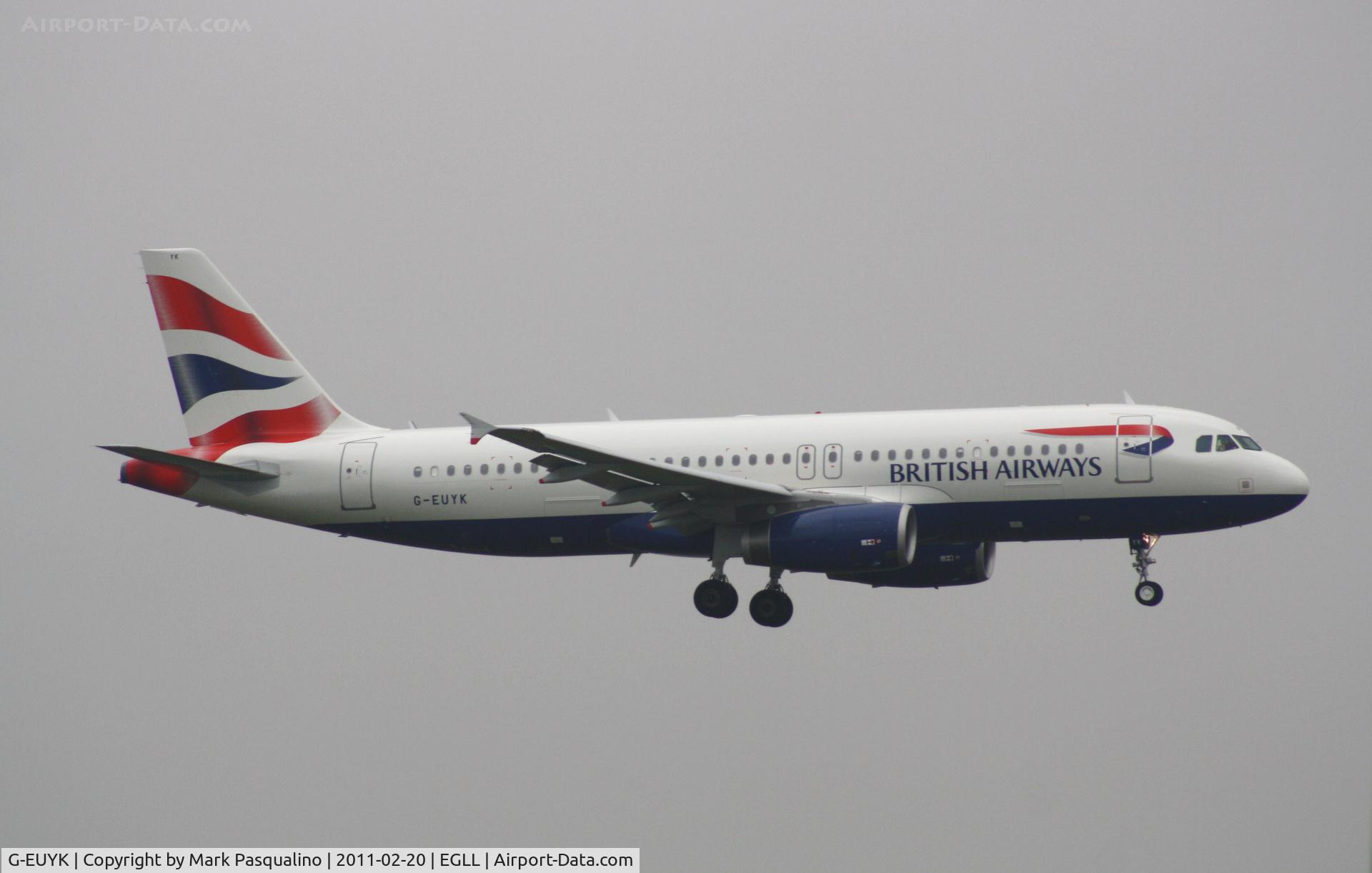 G-EUYK, 2010 Airbus A320-232 C/N 4551, Airbus A320