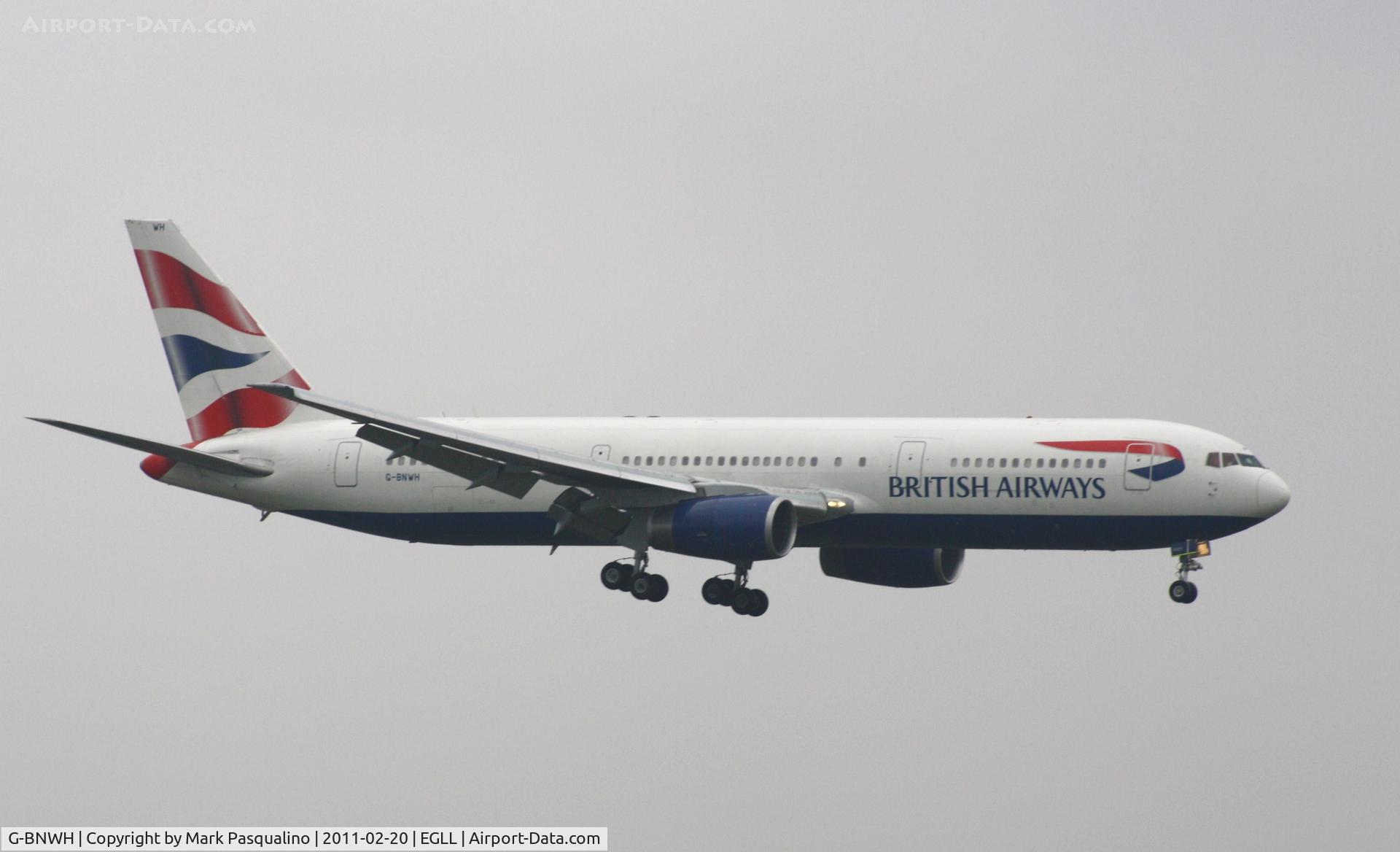 G-BNWH, 1990 Boeing 767-336 C/N 24340, Boeing 767-300