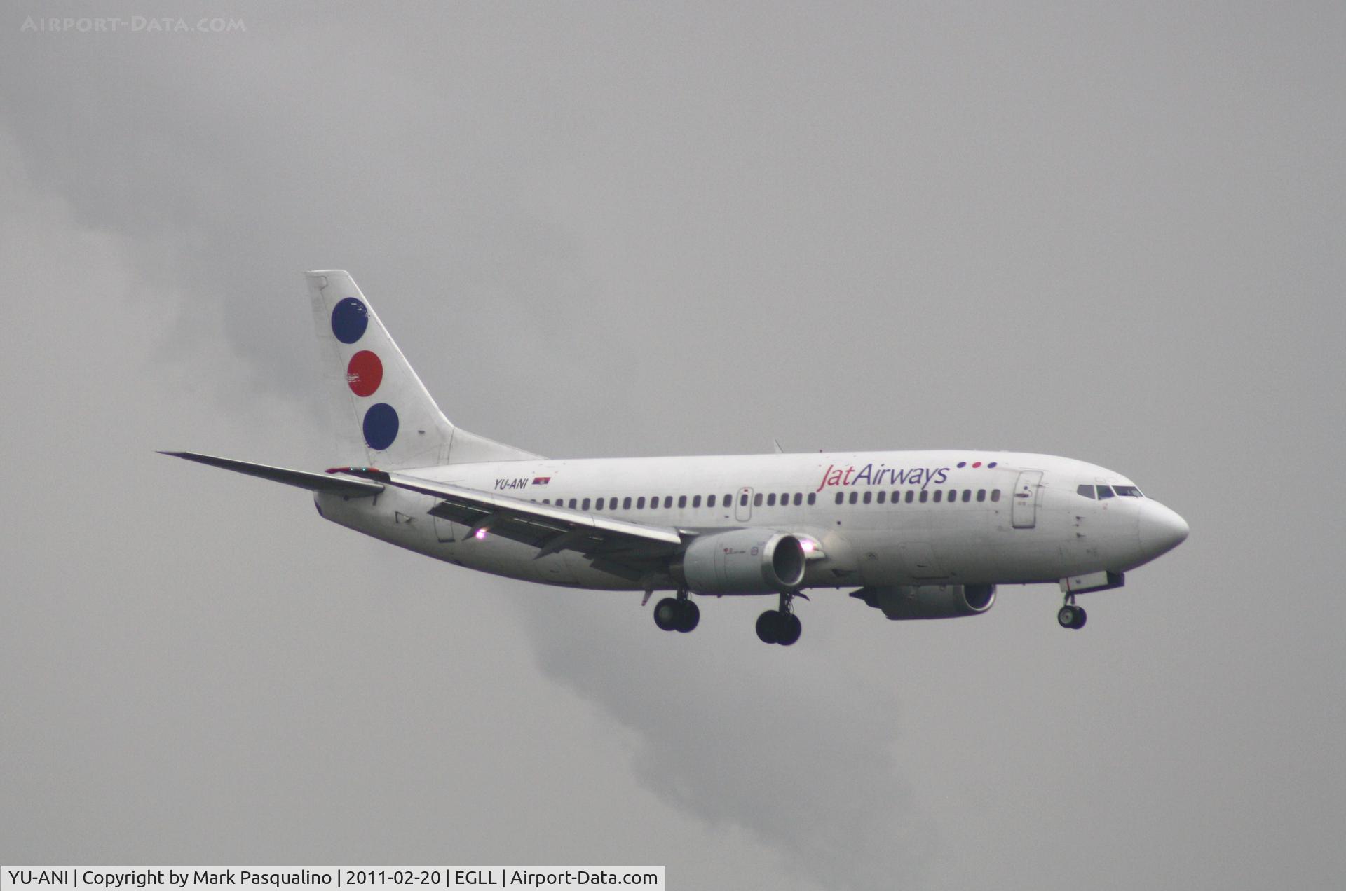 YU-ANI, 1985 Boeing 737-3H9 C/N 23416, Boeing 737-300
