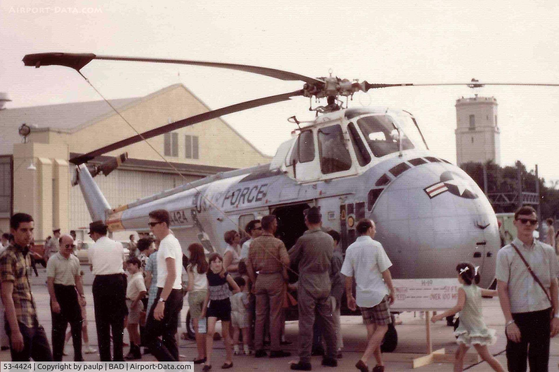 53-4424, 1953 Sikorsky H-19B Chickasaw C/N 55769, Barksdale Air Force Base 
