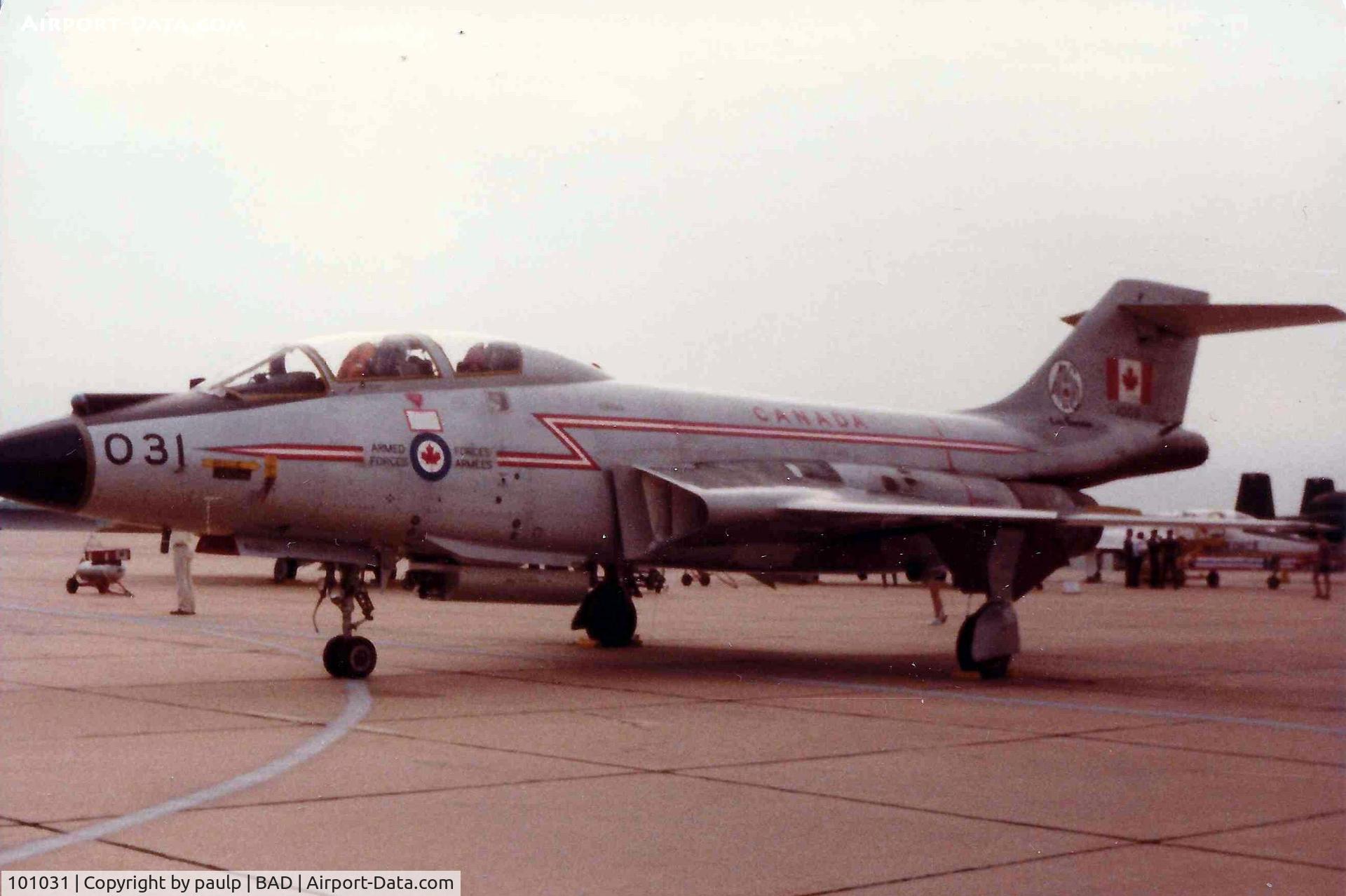 101031, 1957 McDonnell CF-101B Voodoo C/N 536, Barksdale Air Force Base 