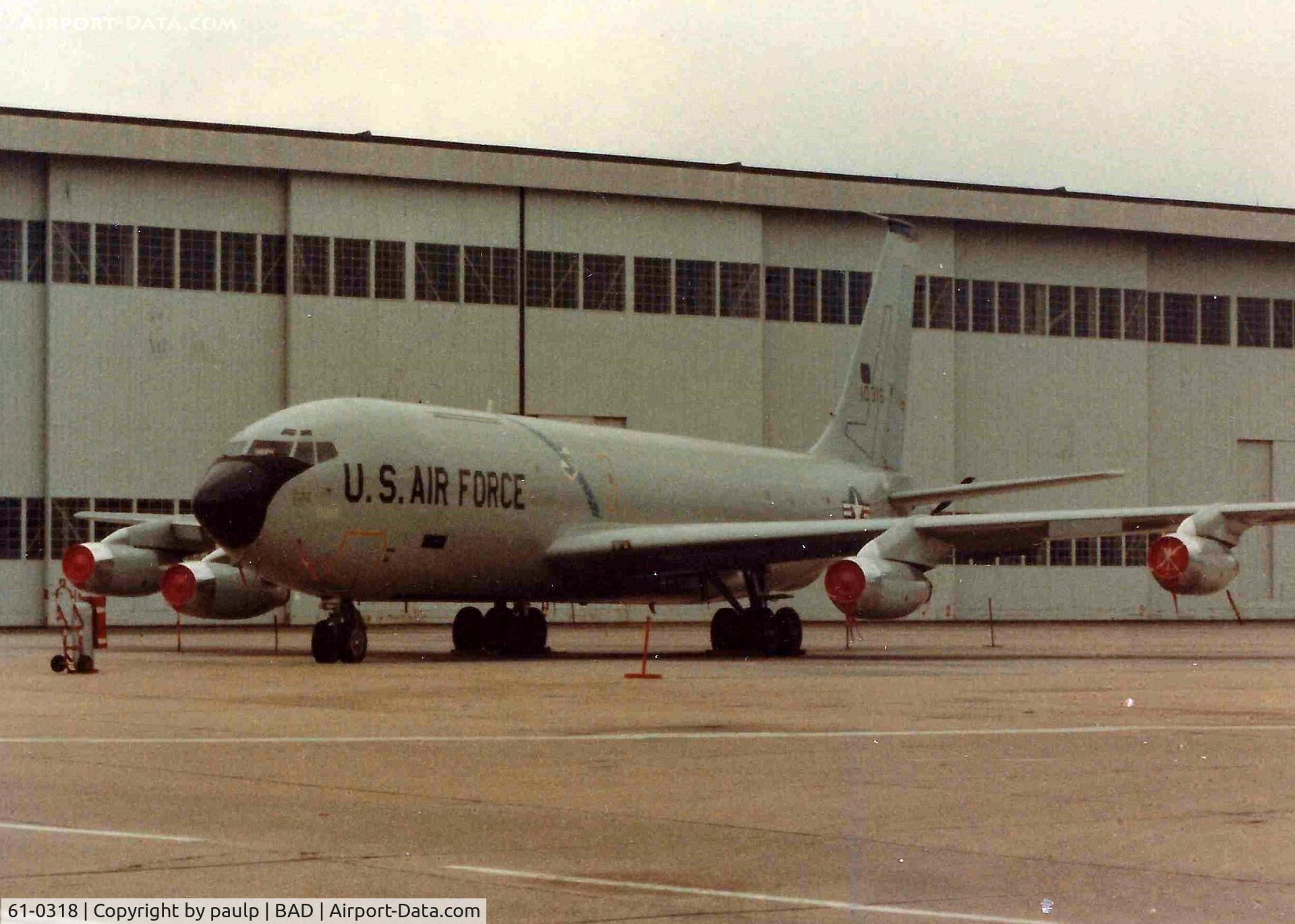 61-0318, 1961 Boeing KC-135A Stratotanker C/N 18225, Barksdale Air Force Base 