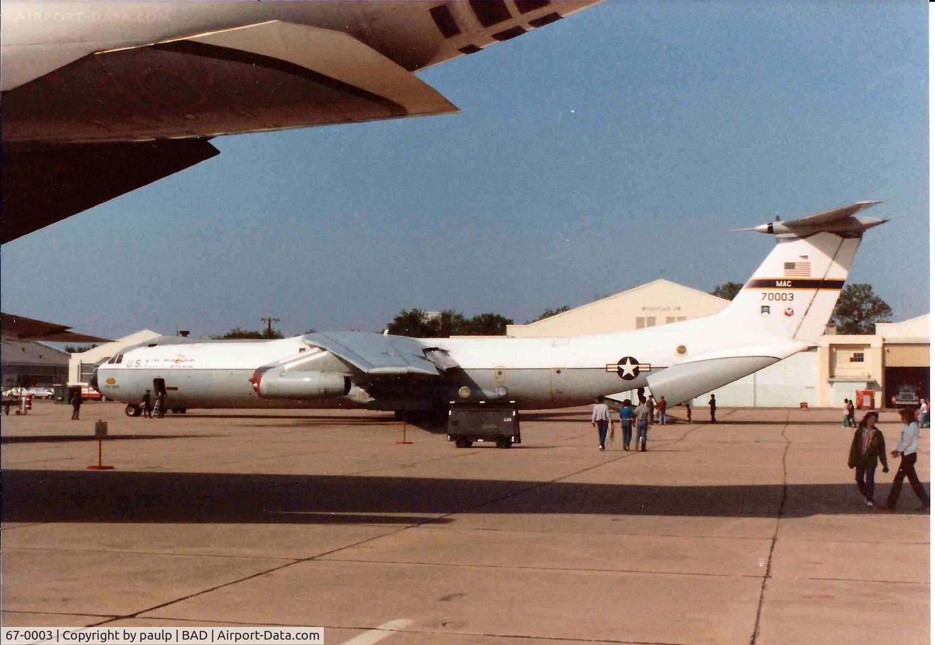 67-0003, 1967 Lockheed C-141B Starlifter C/N 300-6254, Barksdale Air Force Base 