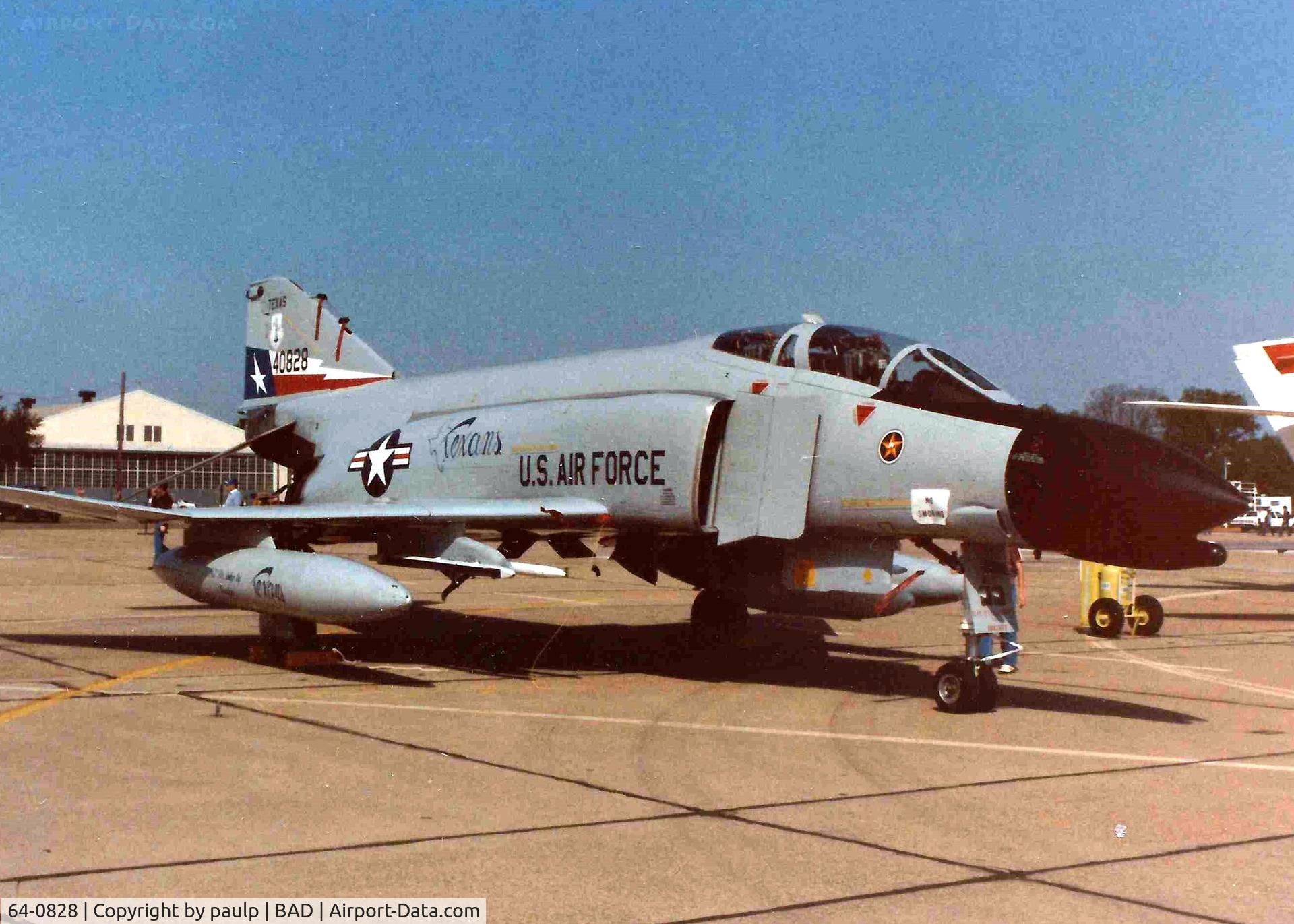 64-0828, 1964 McDonnell F-4C Phantom II C/N 1167, Barksdale Air Force Base 