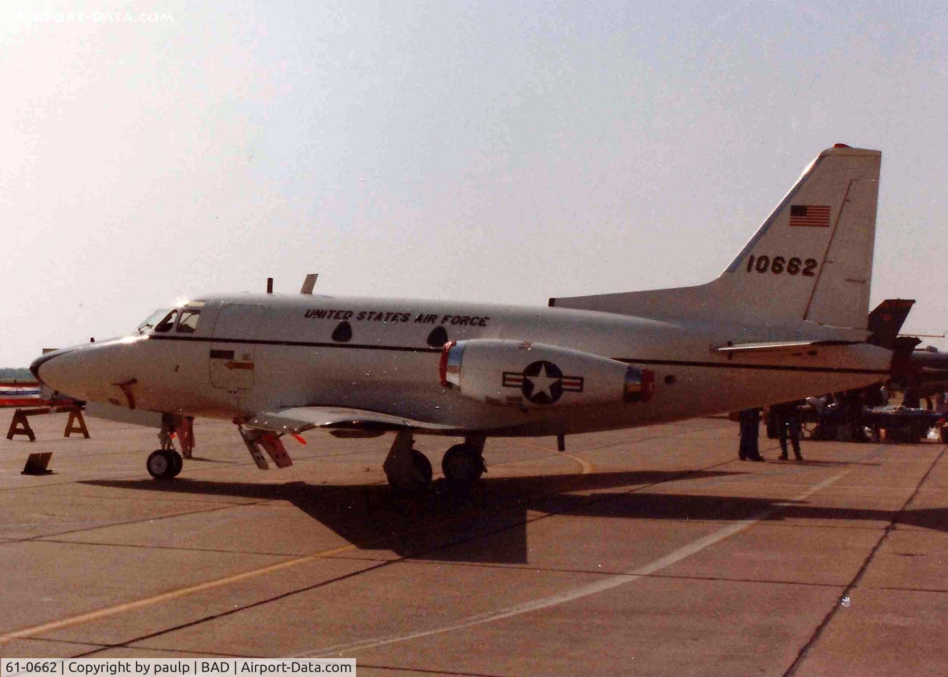 61-0662, 1961 North American CT-39A Sabreliner C/N 265-65, Barksdale Air Force Base 