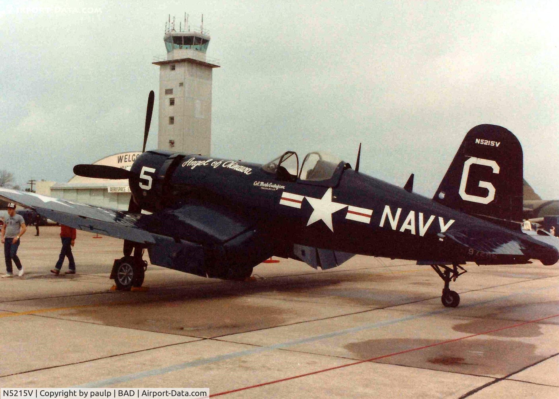 N5215V, 1945 Vought F4U-4 Corsair C/N 9440, Barksdale Air Force Base 