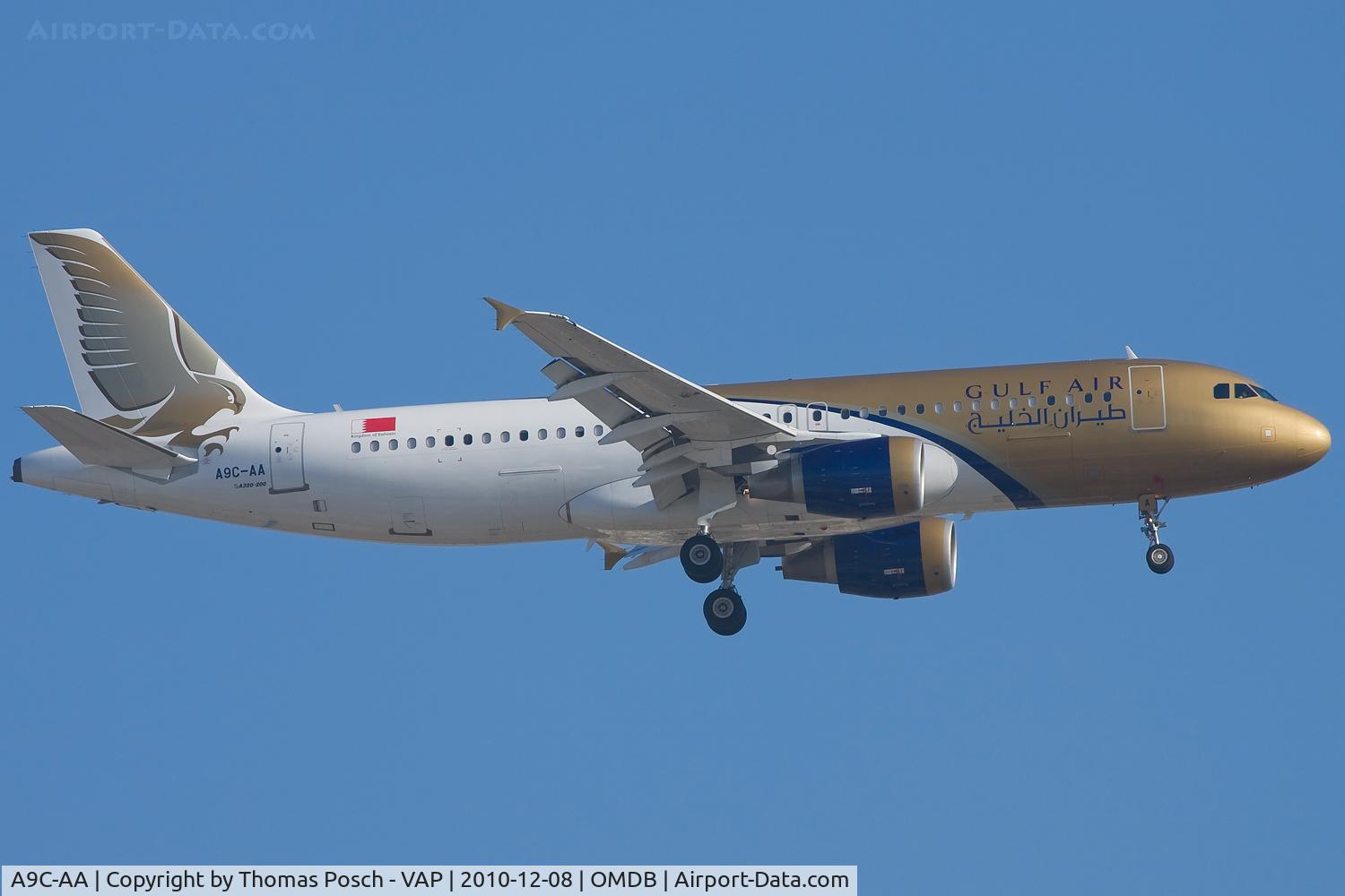 A9C-AA, 2008 Airbus A320-214 C/N 3706, Gulf Air