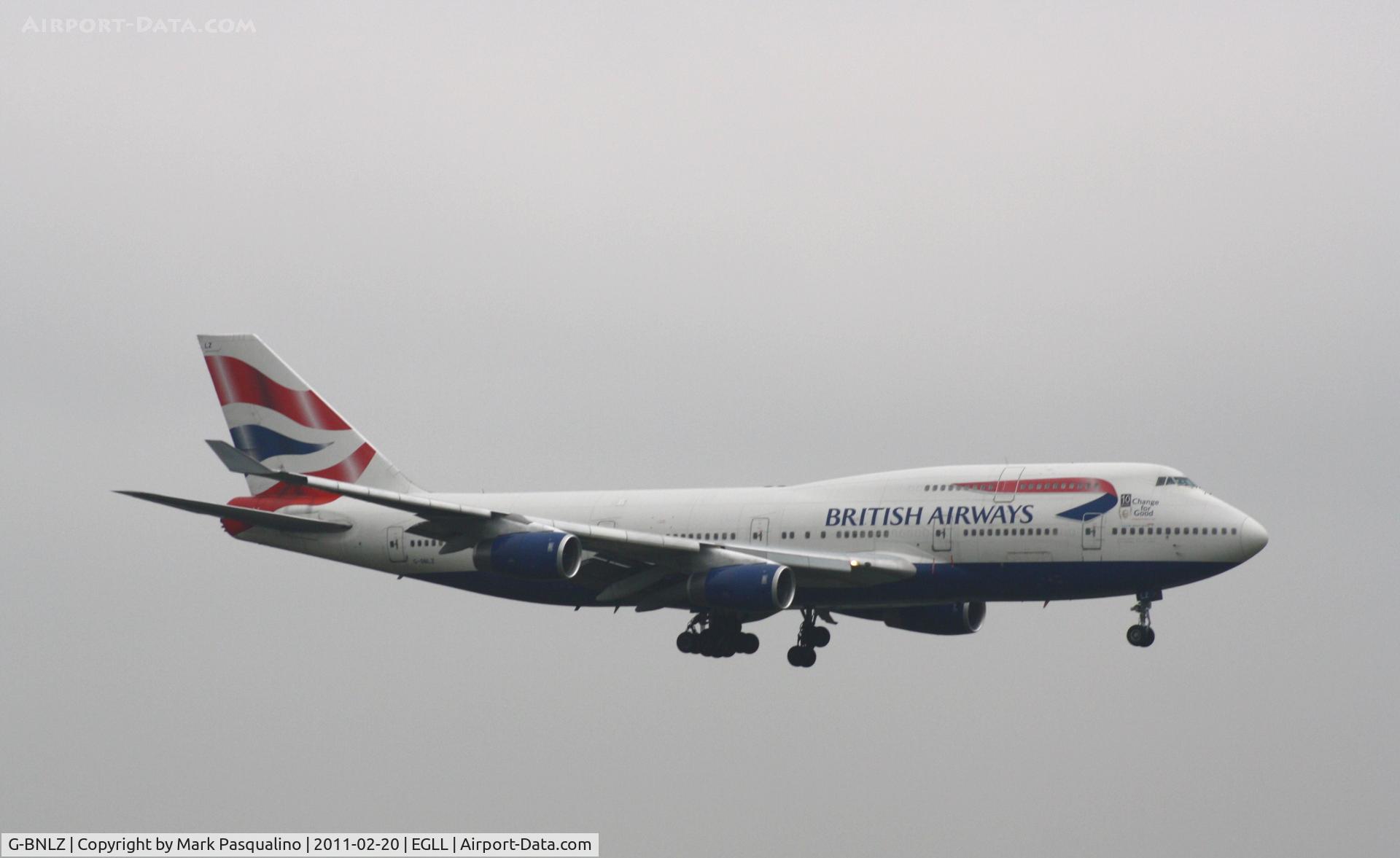 G-BNLZ, 1993 Boeing 747-436 C/N 27091, Boeing 747-400