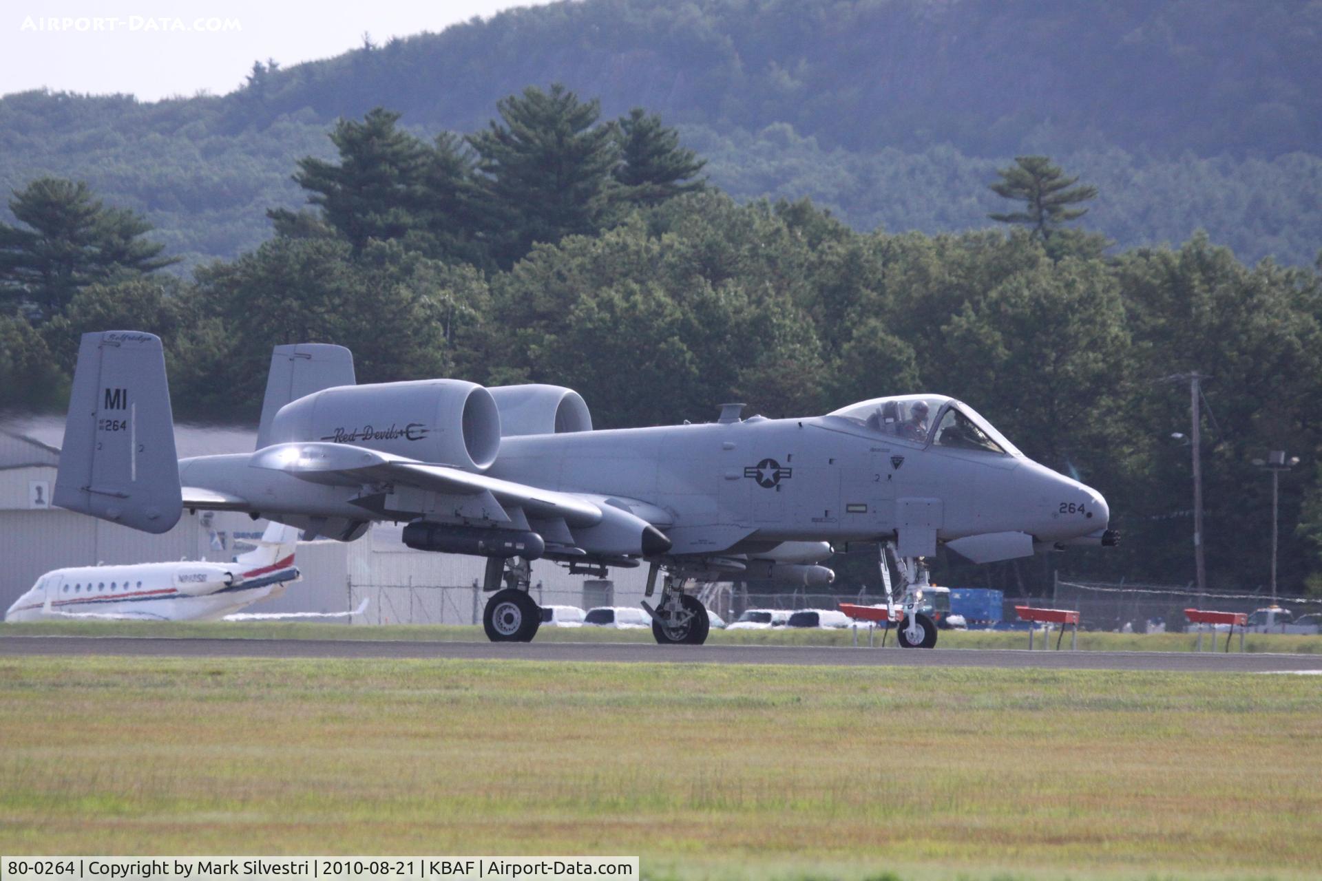 80-0264, 1980 Fairchild Republic A-10C Thunderbolt II C/N A10-0614, Barnes Municipal Airport, Westfield, MA 2010