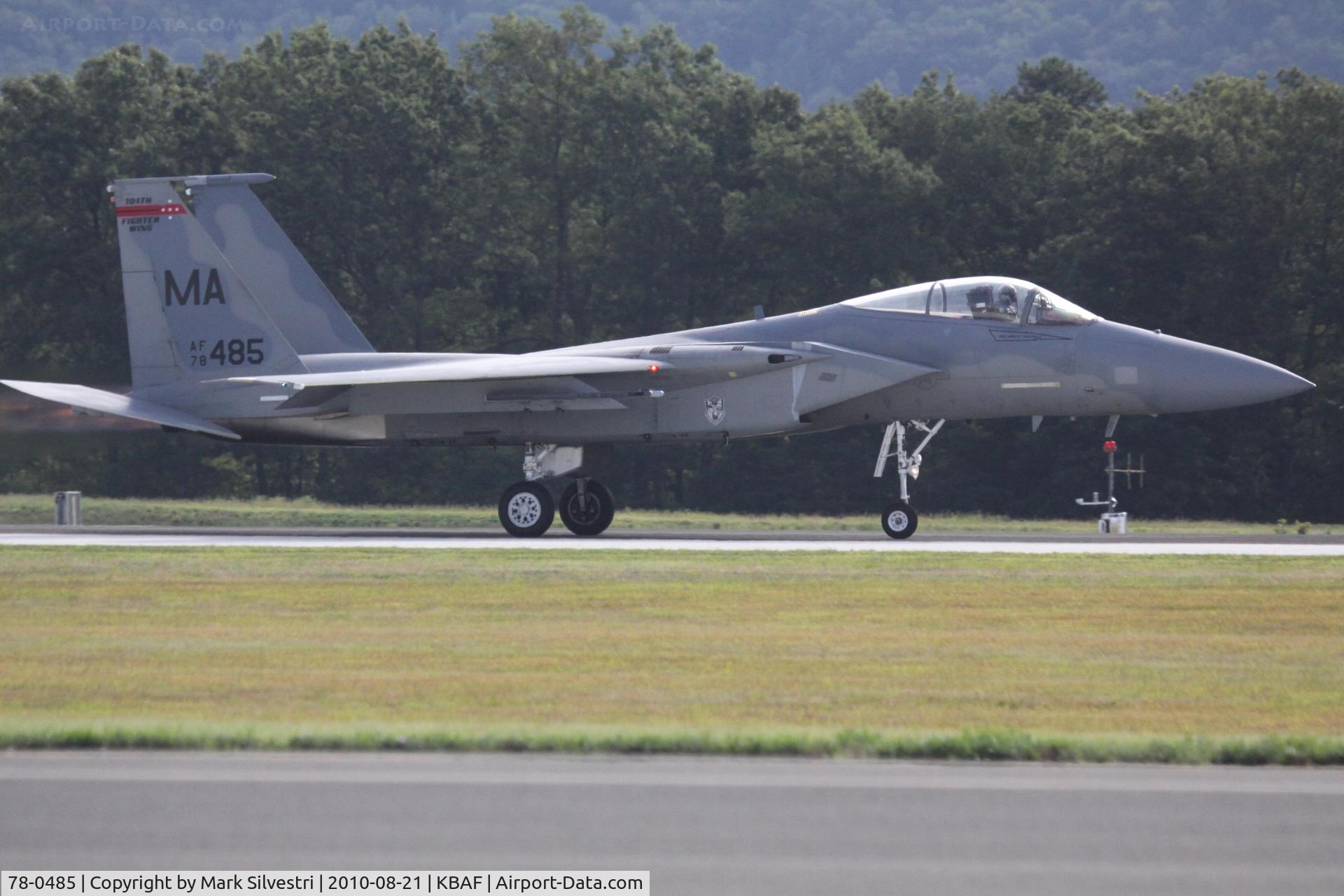 78-0485, 1978 McDonnell Douglas F-15C Eagle C/N 0466/C018, Barnes Municipal Airport, Westfield, MA 2010