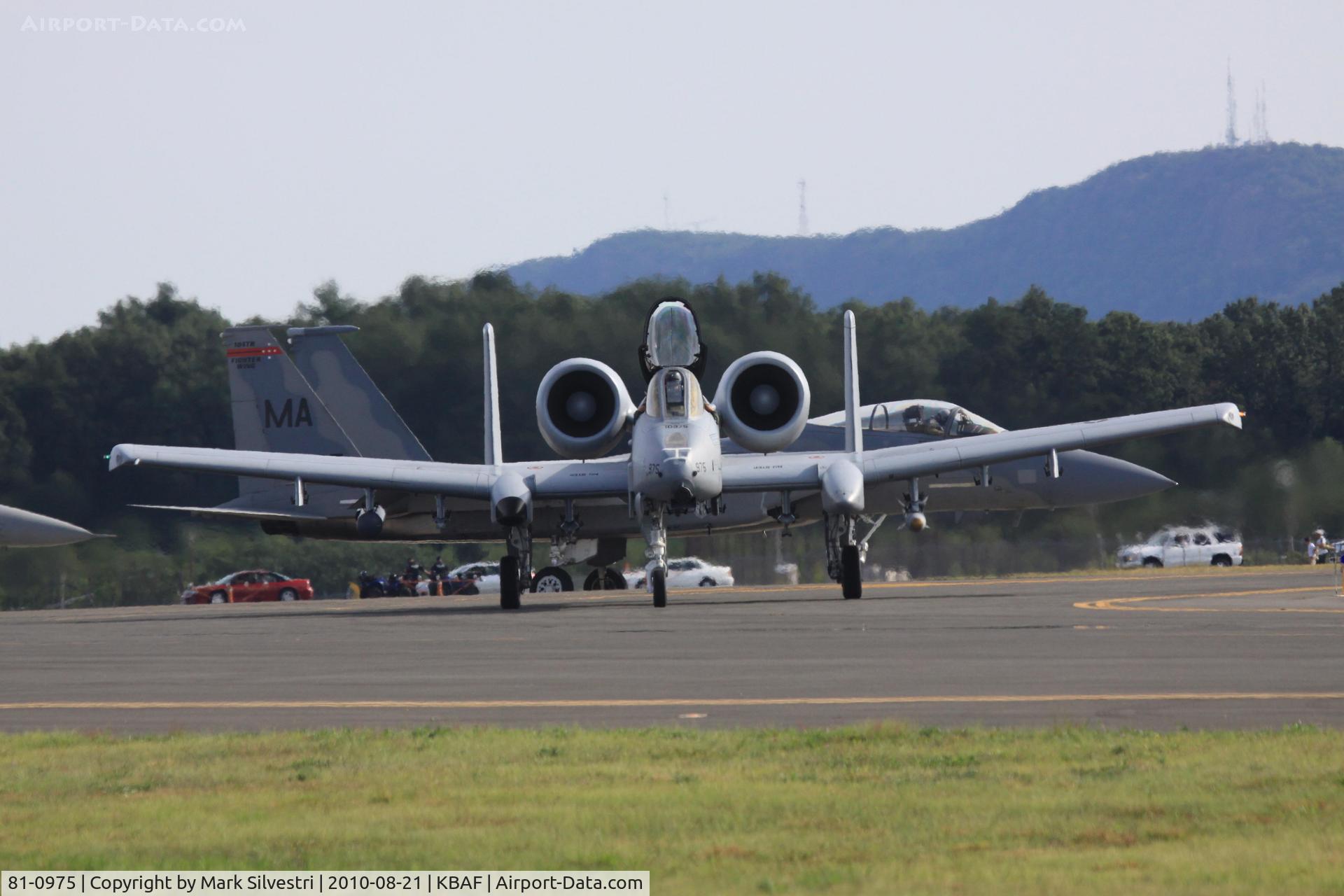 81-0975, 1981 Fairchild Republic A-10C Thunderbolt II C/N A10-0670, Barnes Municipal Airport, Westfield, MA 2010