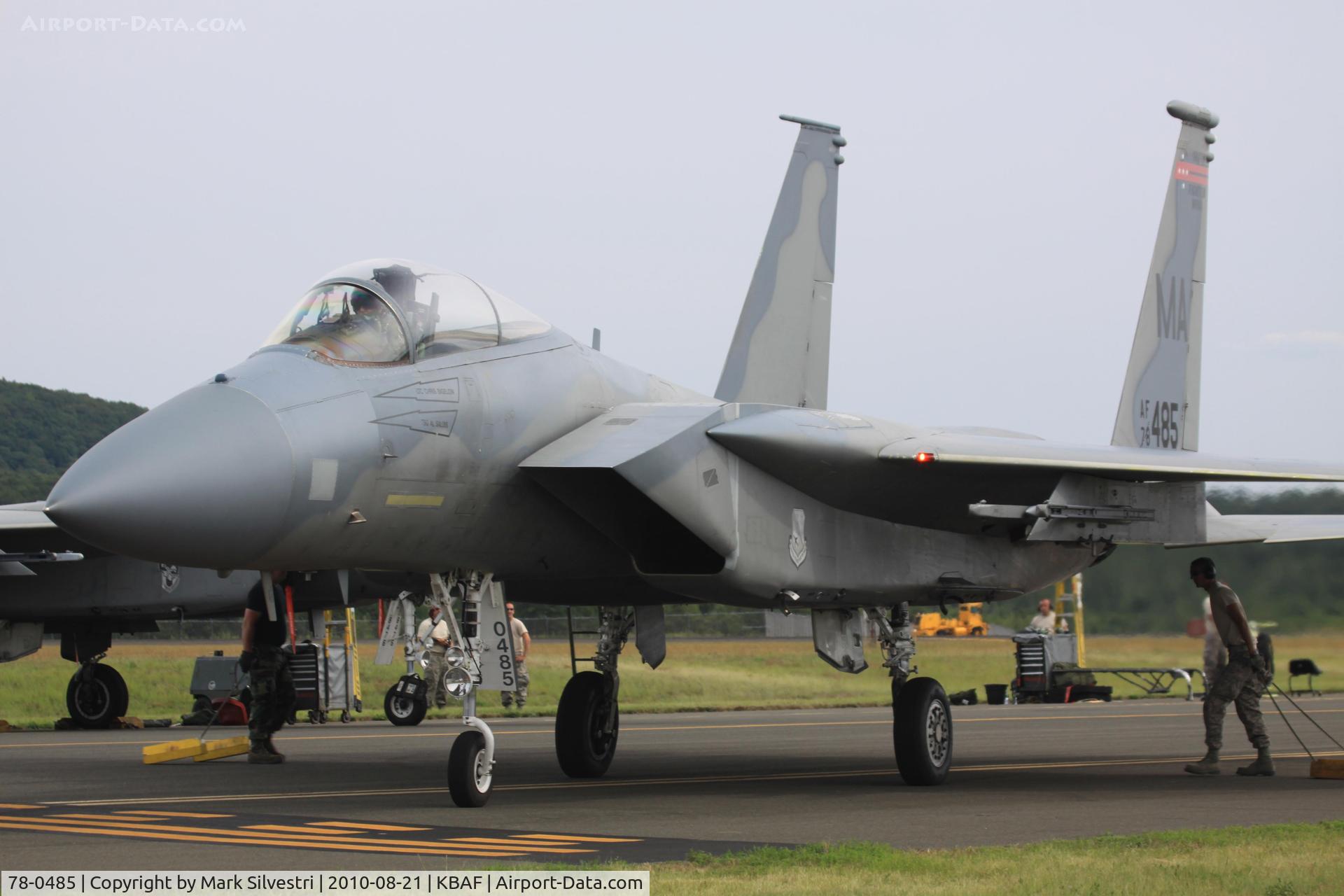 78-0485, 1978 McDonnell Douglas F-15C Eagle C/N 0466/C018, Barnes Municipal Airport, Westfield, MA 2010