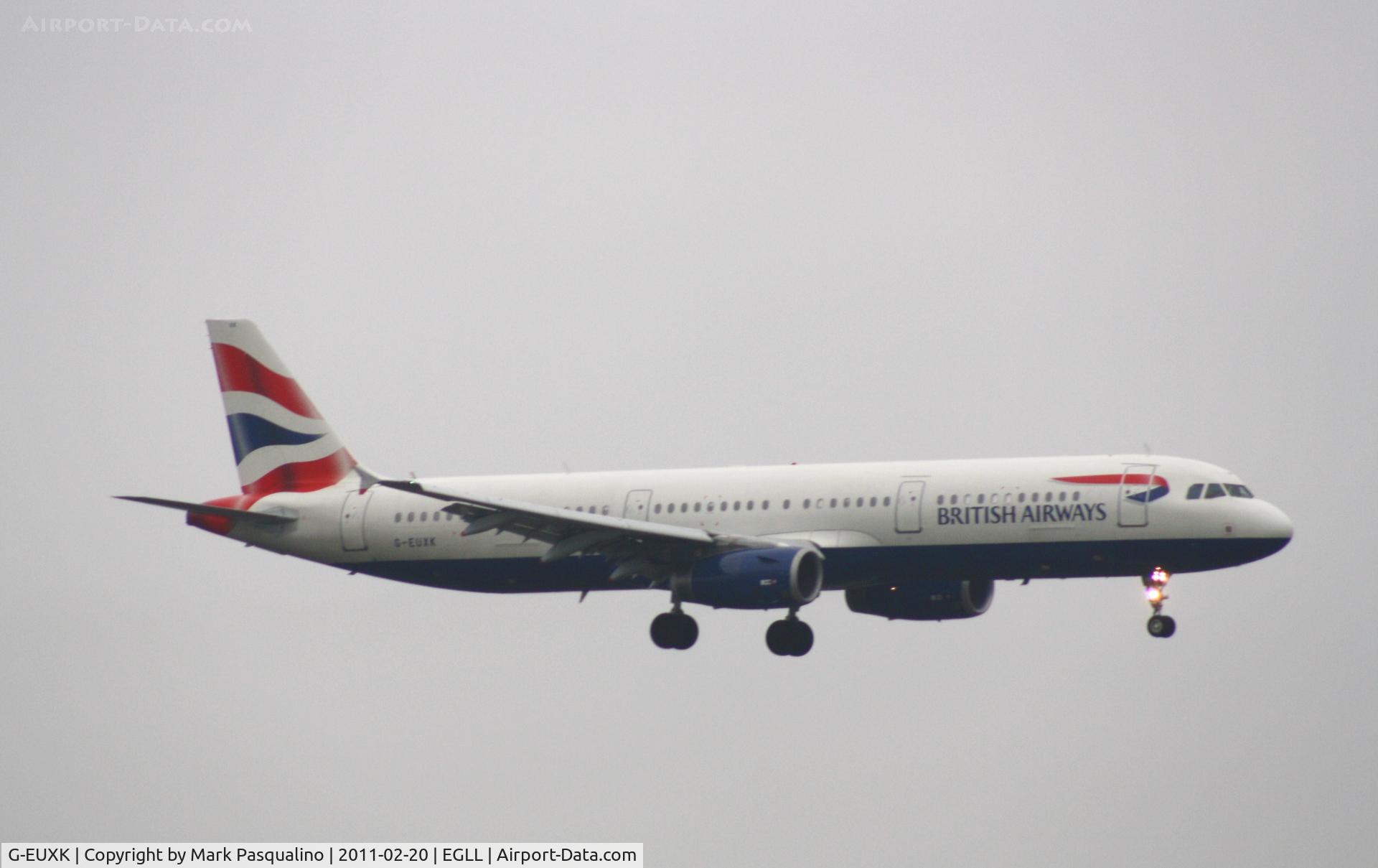 G-EUXK, 2007 Airbus A321-231 C/N 3235, Airbus A321