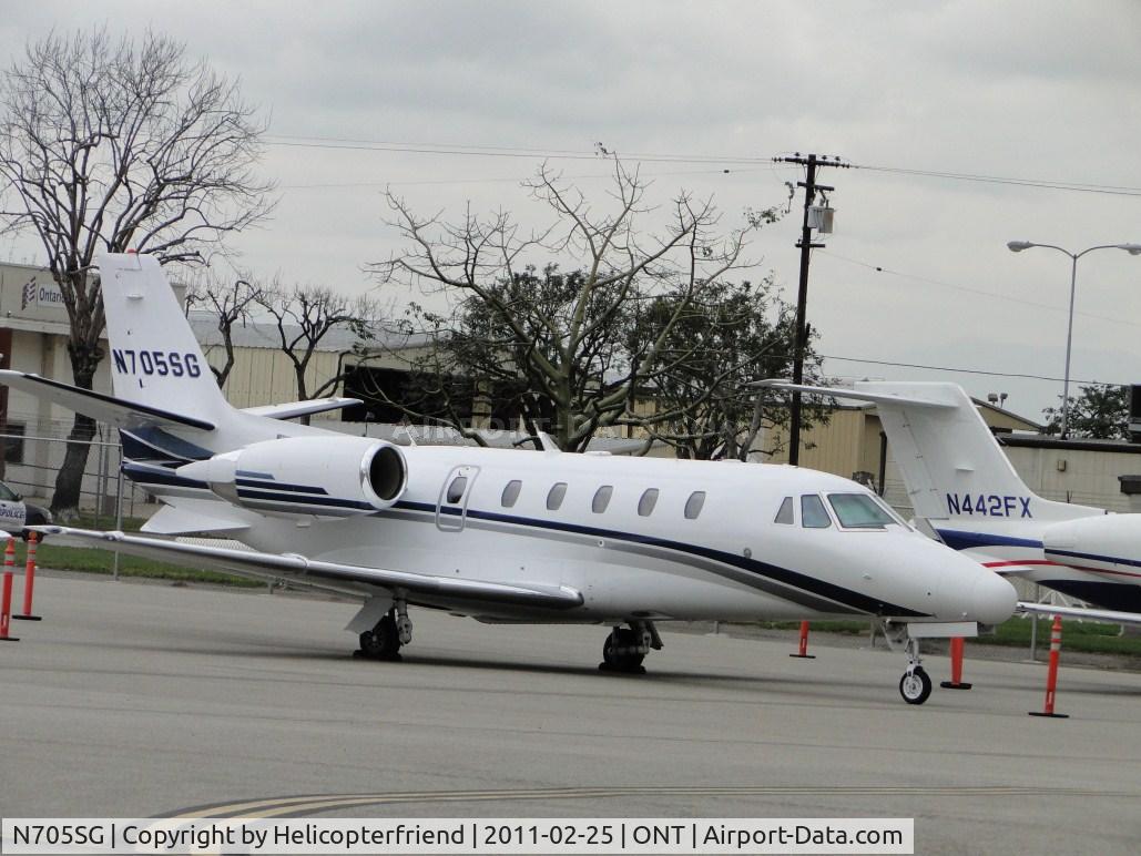 N705SG, 2001 Cessna 560XL C/N 560-5142, Parked on the south side parking area