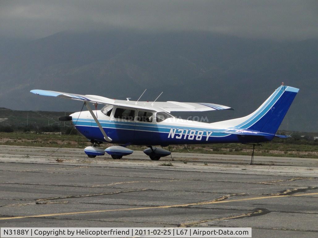 N3188Y, 1962 Cessna 182E Skylane C/N 18254188, Parked by Art Scholl Aviation parking area