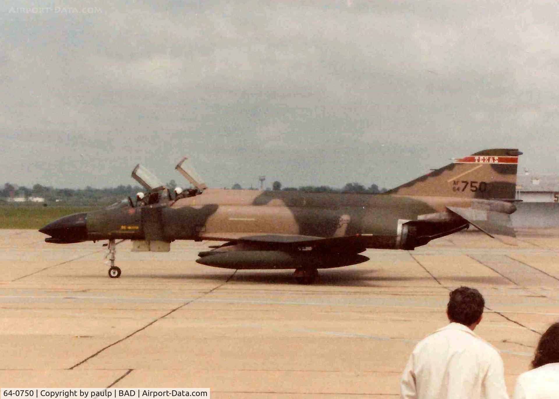 64-0750, 1964 McDonnell F-4C Phantom II C/N 1036, Barksdale Air Force Base 