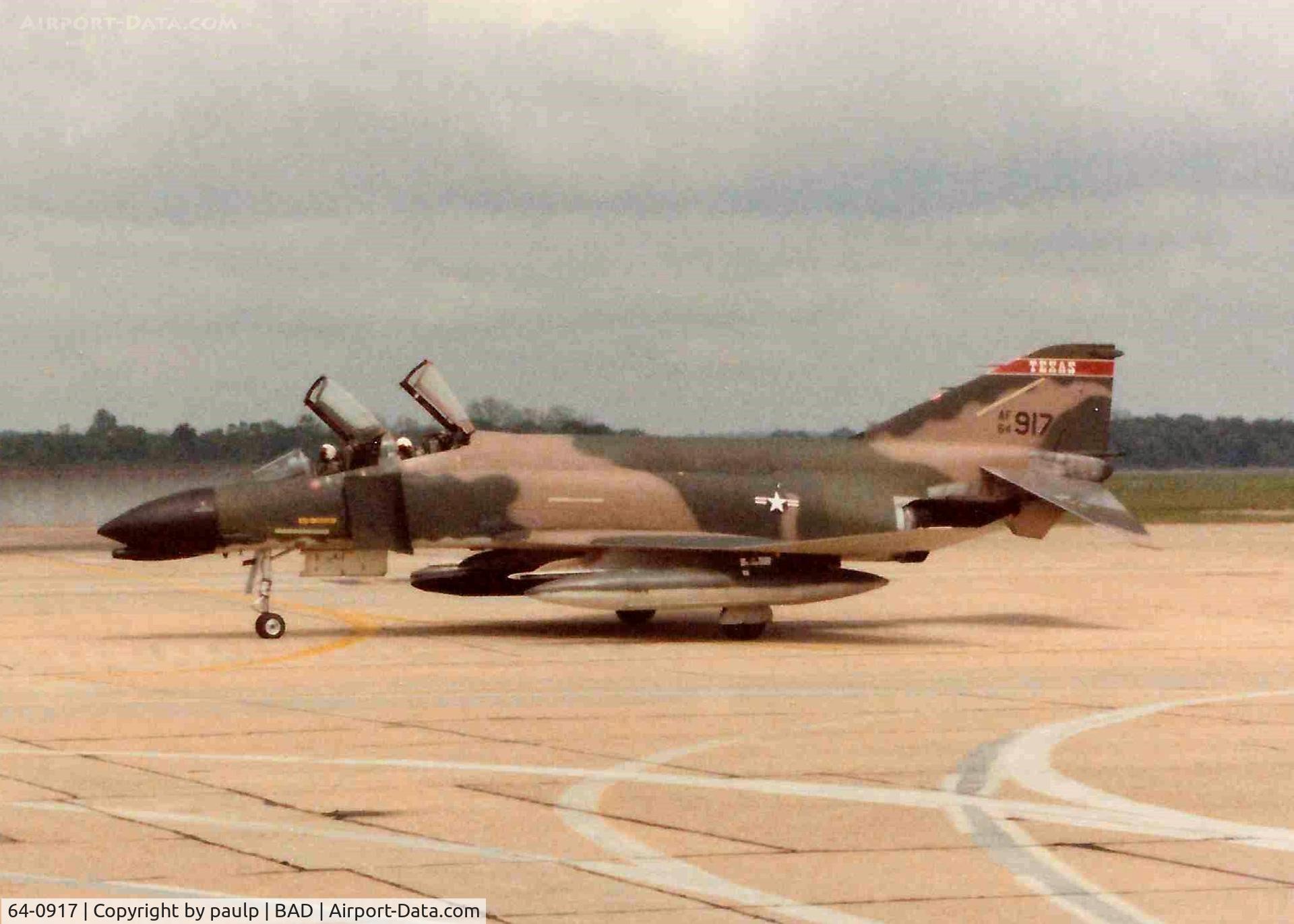 64-0917, 1964 McDonnell F-4C Phantom II C/N 1385, Barksdale Air Force Base 