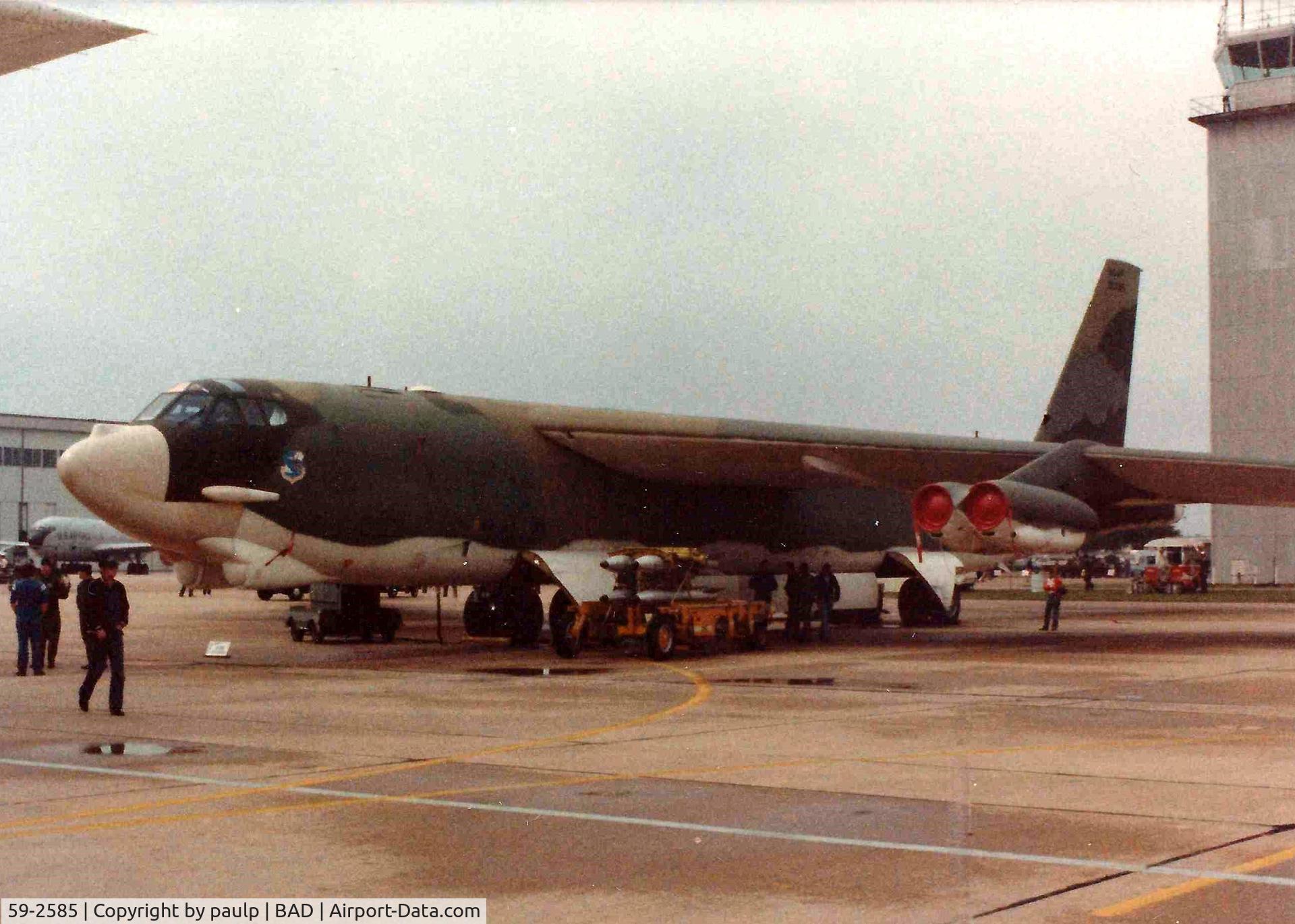 59-2585, 1959 Boeing B-52G Stratofortress C/N 464348, Barksdale Air Force Base 