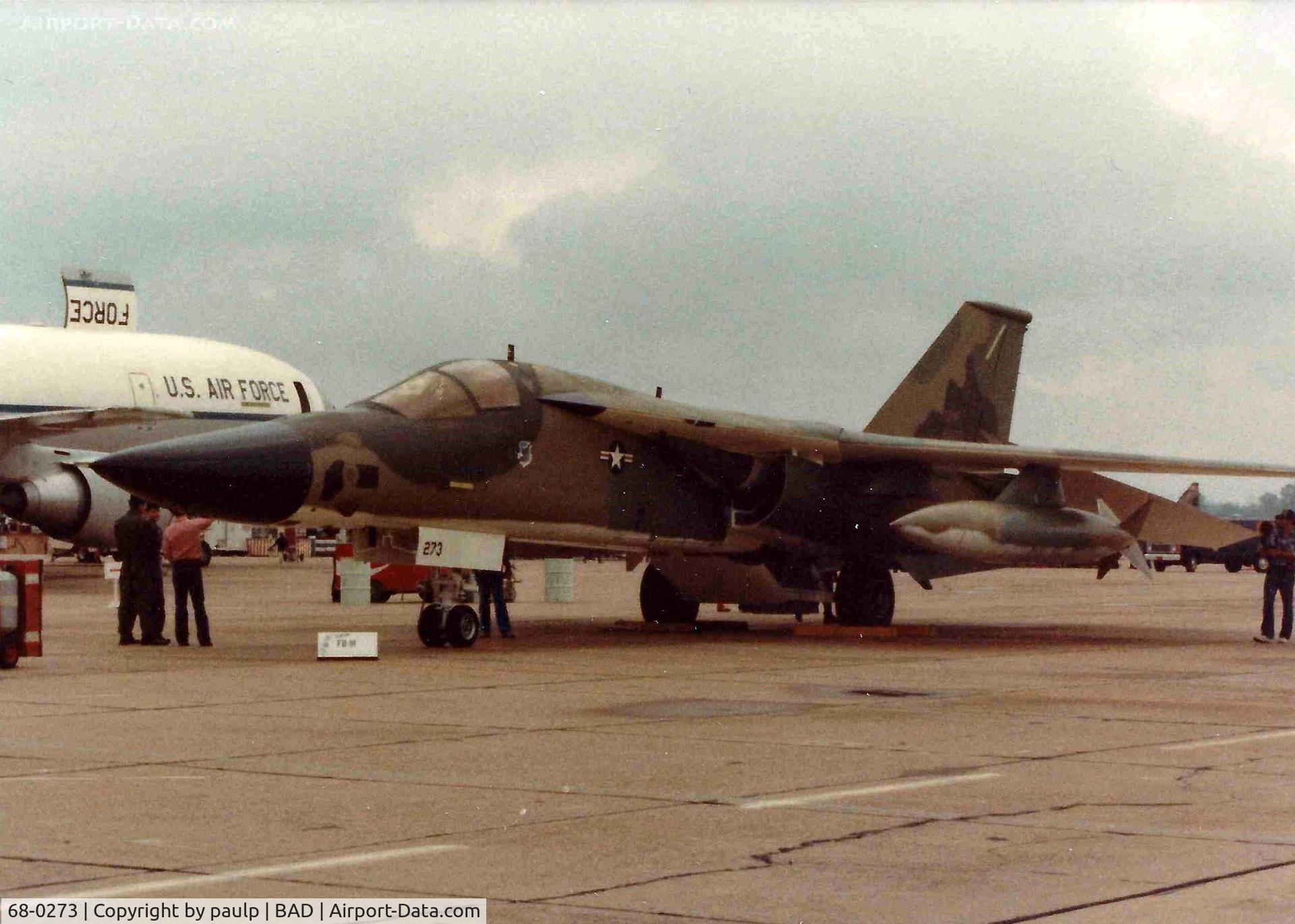 68-0273, 1968 General Dynamics FB-111A Aardvark C/N B1-45, Barksdale Air Force Base 