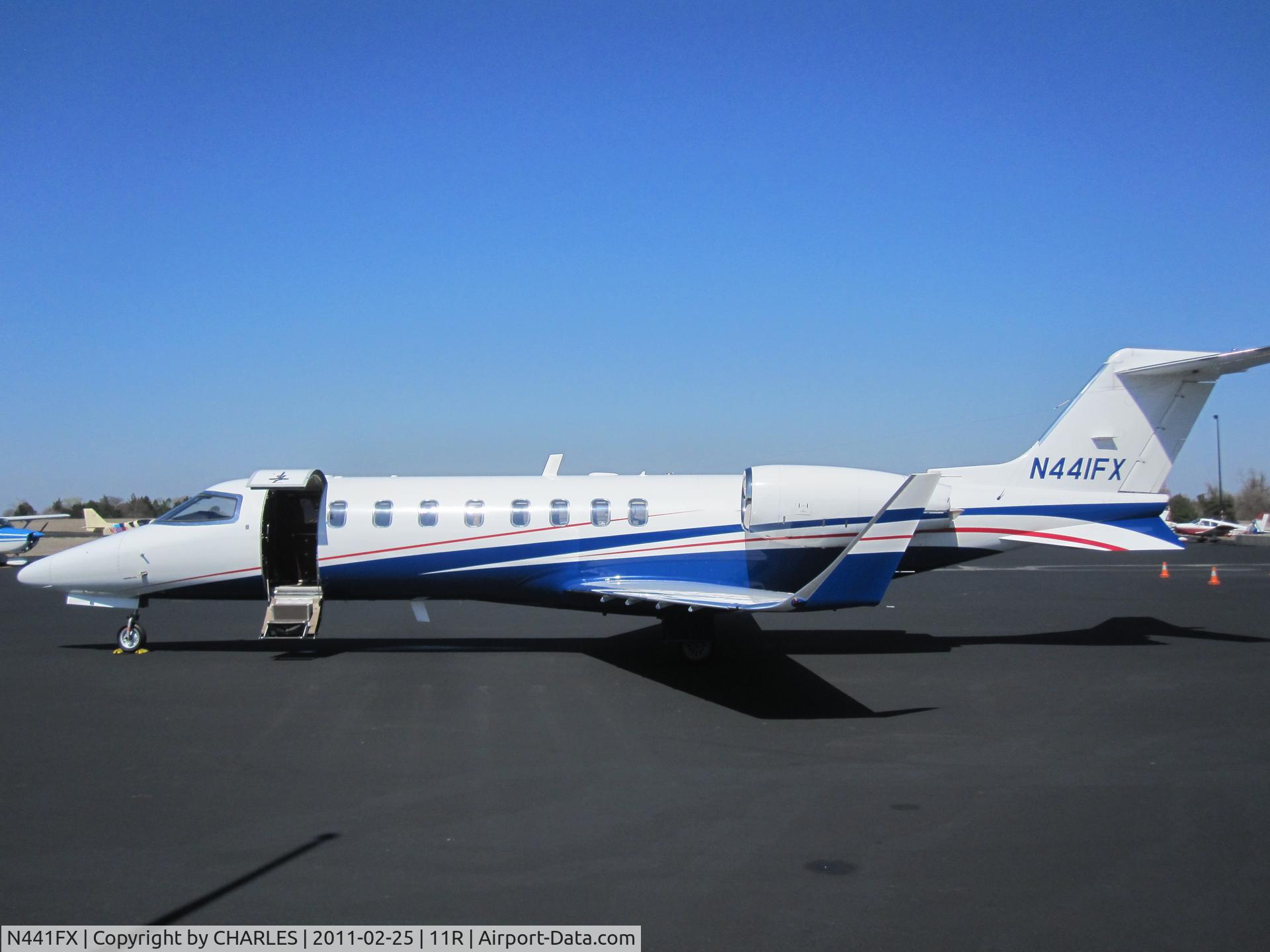 N441FX, 2008 Learjet 45 C/N 357, Arrived for the BEST hamburger in Texas
