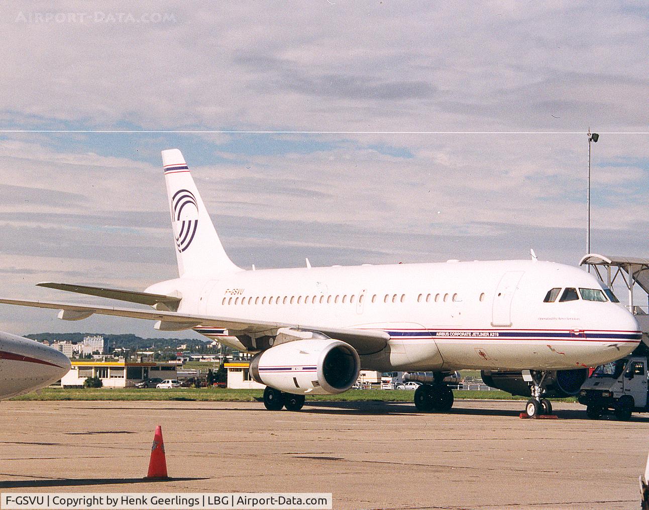 F-GSVU, 2000 Airbus ACJ319 (A319-133/CJ) C/N 1256, Aero Services