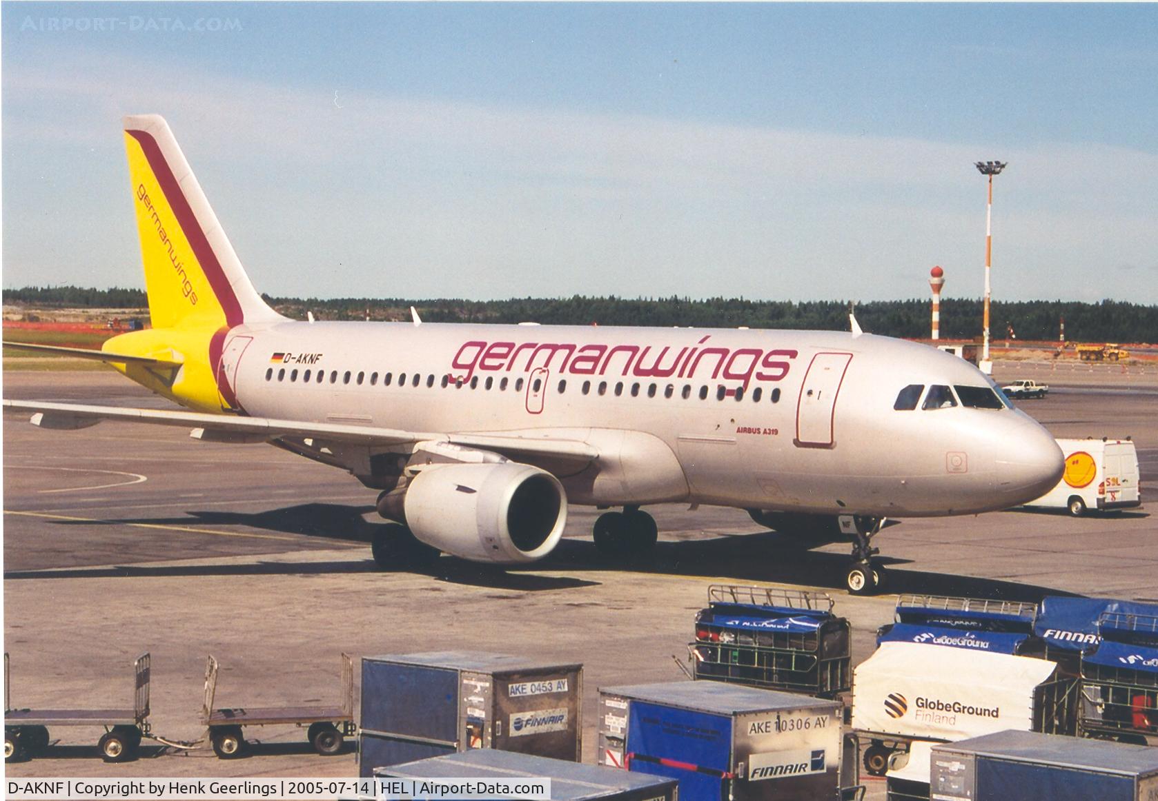 D-AKNF, 1997 Airbus A319-112 C/N 0646, germanwings