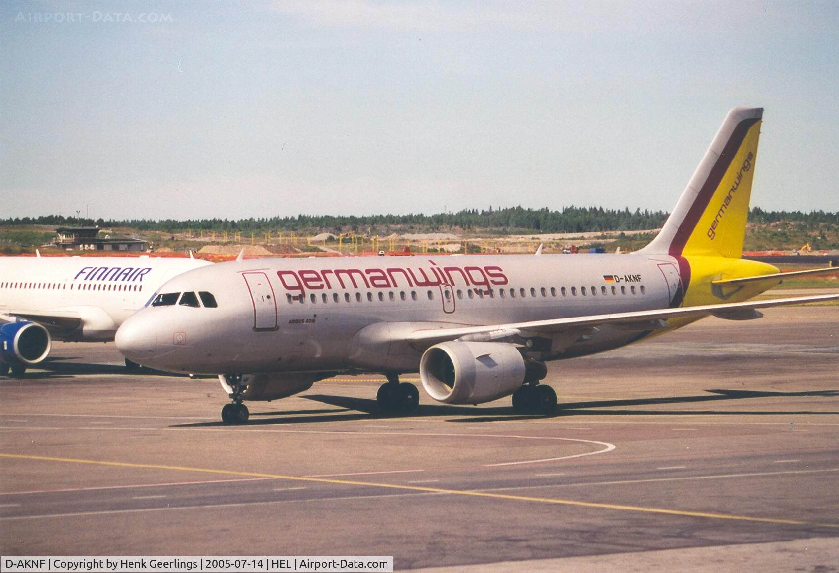 D-AKNF, 1997 Airbus A319-112 C/N 0646, germanwings