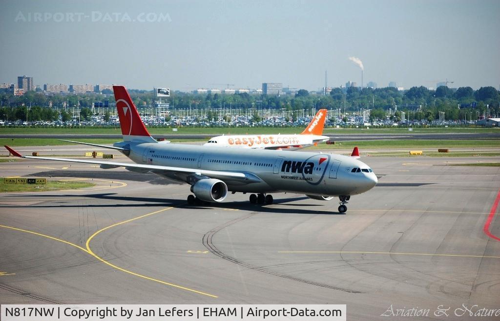 N817NW, 2007 Airbus A330-323 C/N 0843, Schiphol Amsterdam