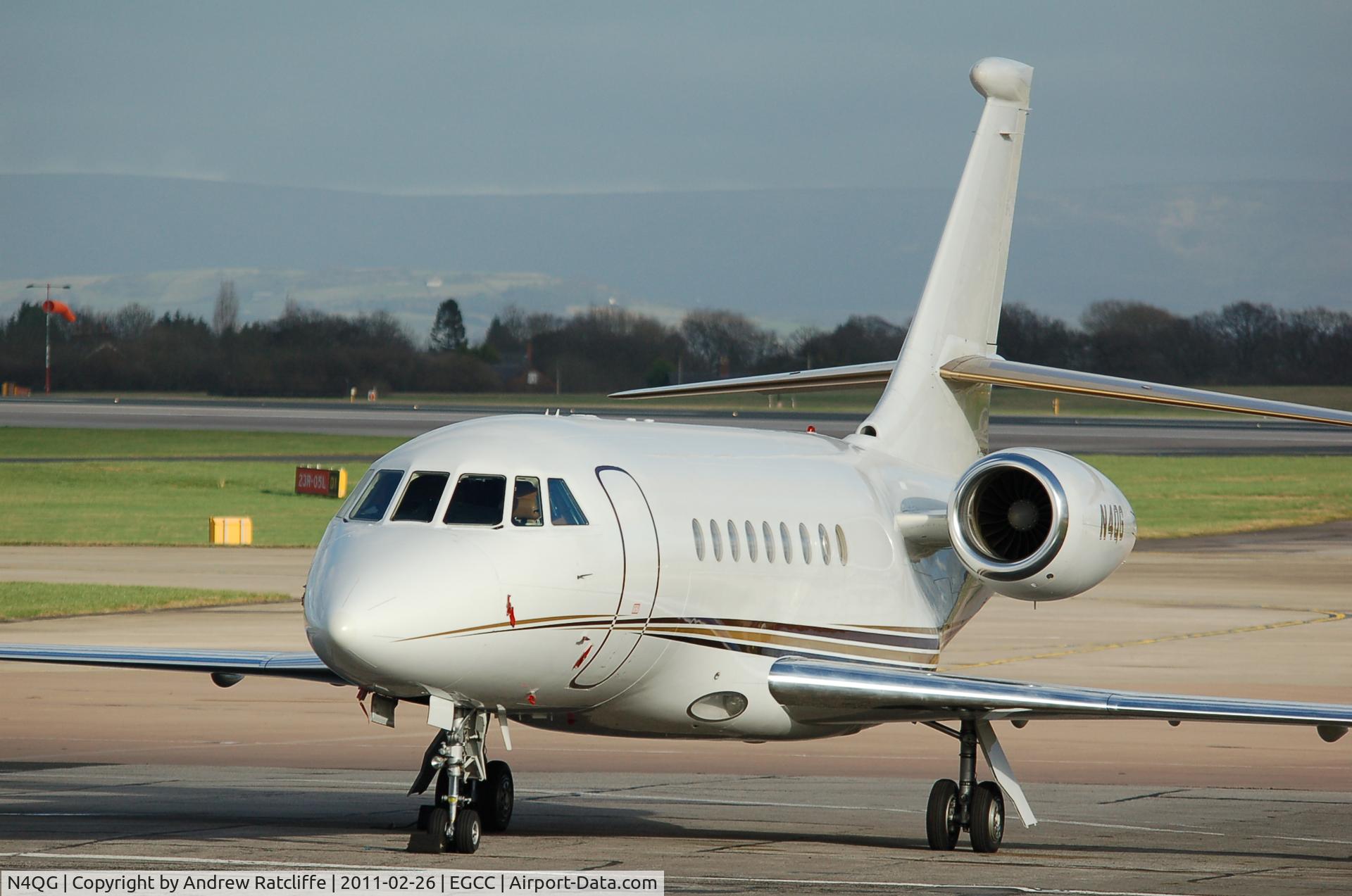 N4QG, 2004 Dassault Falcon 2000EX C/N 028, Dassault Falcon 2000EX photographed at Manchester Airport on Saturday 26th February 2011.