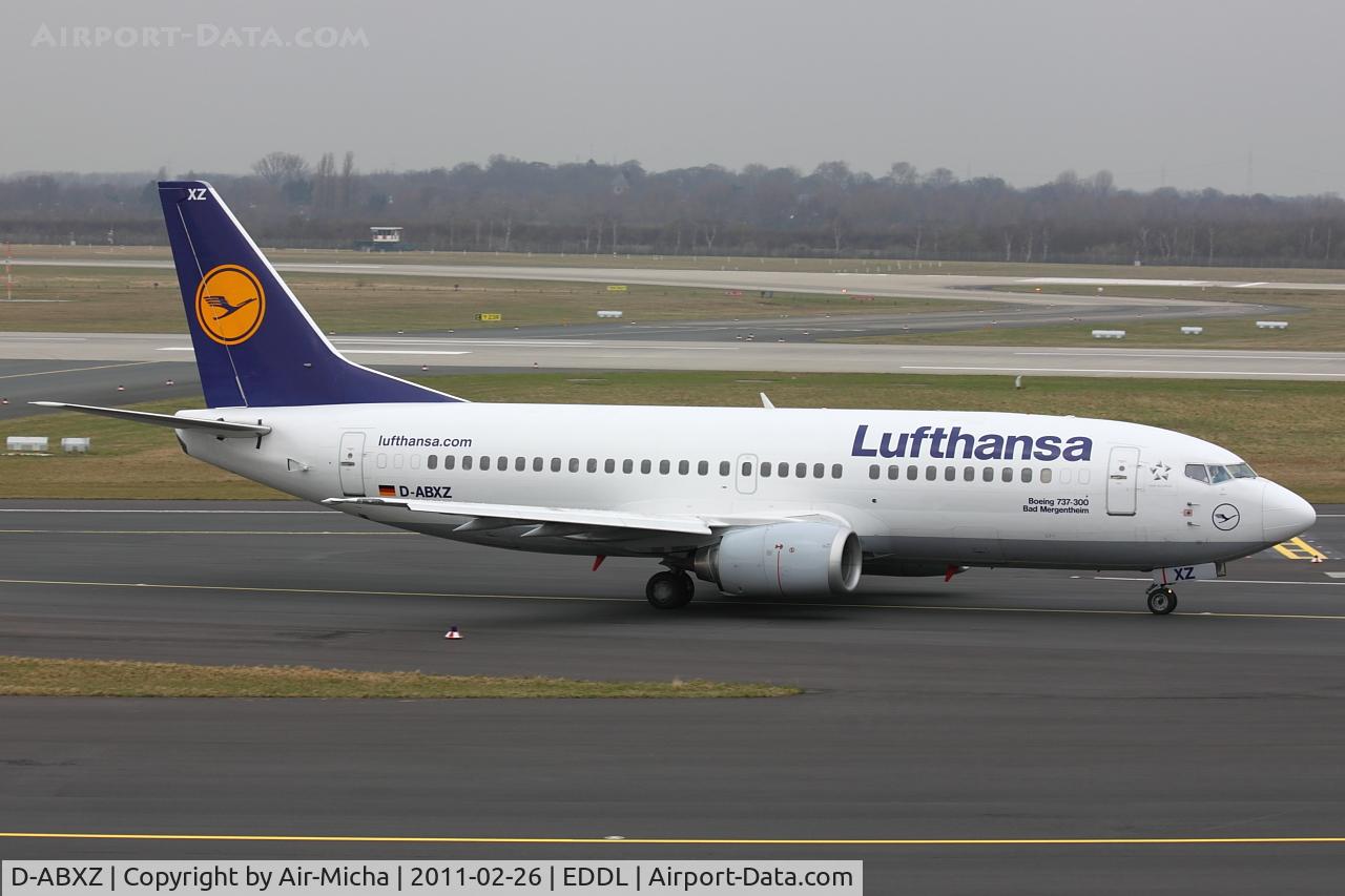 D-ABXZ, 1990 Boeing 737-330 C/N 24564, Lufthansa, Name: Bad Mergentheim