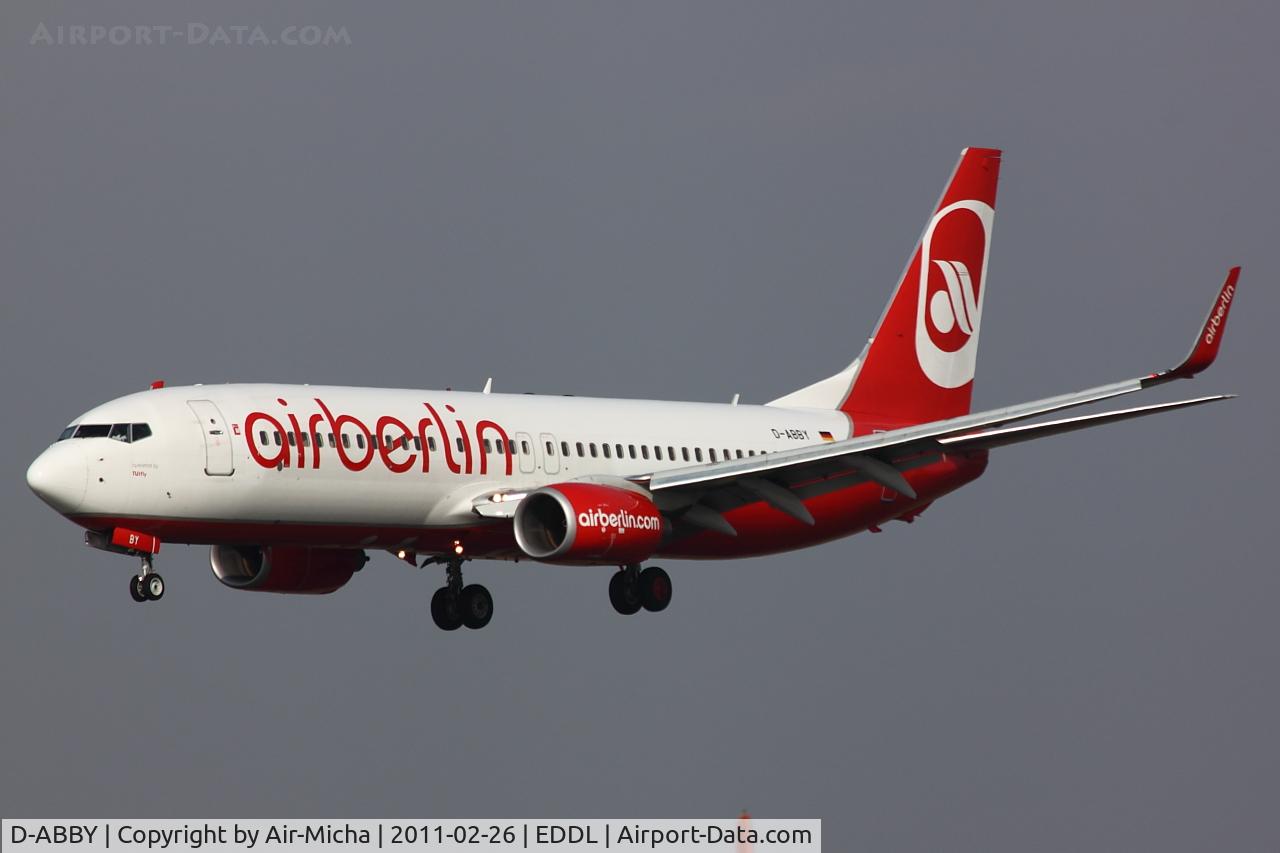 D-ABBY, 2007 Boeing 737-86J C/N 34970, Air Berlin