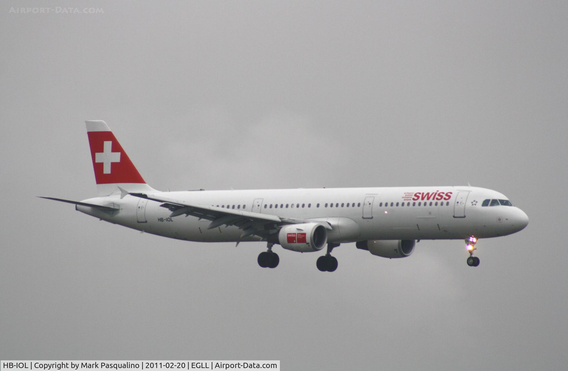 HB-IOL, 1999 Airbus A321-111 C/N 1144, Airbus A321-100