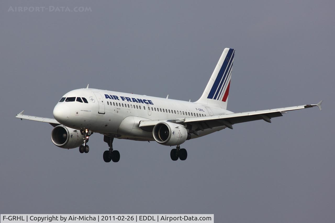F-GRHL, 2000 Airbus A319-111 C/N 1201, Air France