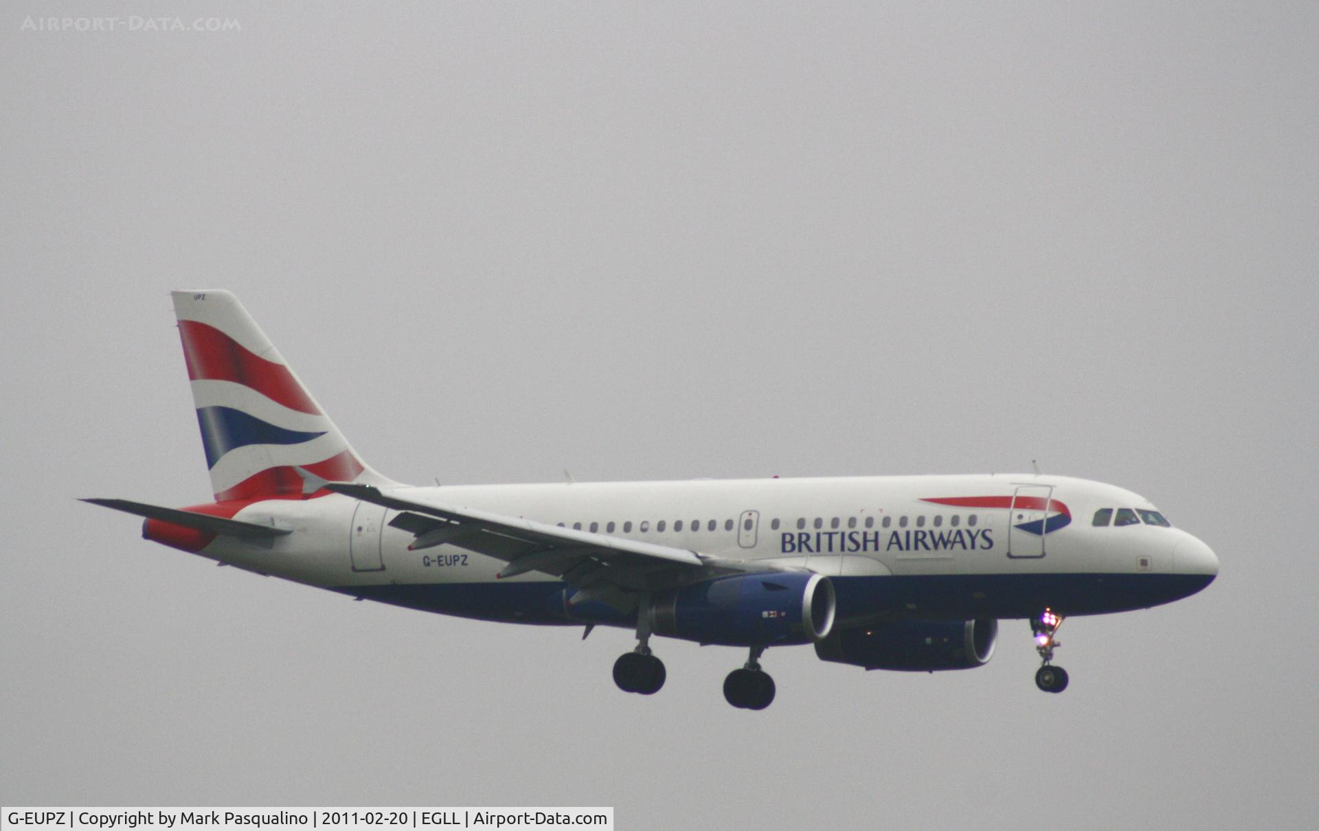 G-EUPZ, 2001 Airbus A319-131 C/N 1510, Airbus A319